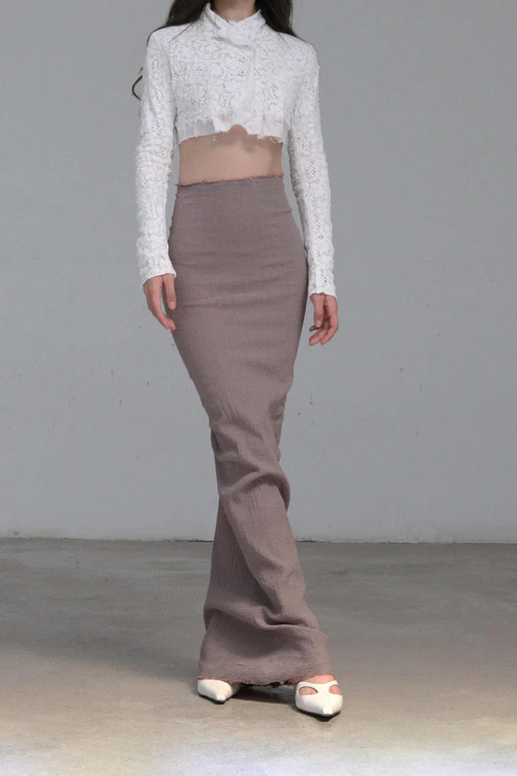 Marc Le Bihan Stretch Bandeau Dress or Skirt Collection MLB-25900-KMMEIGUI Deadwood Rose Long Skirt 25900 25901 - Image 10