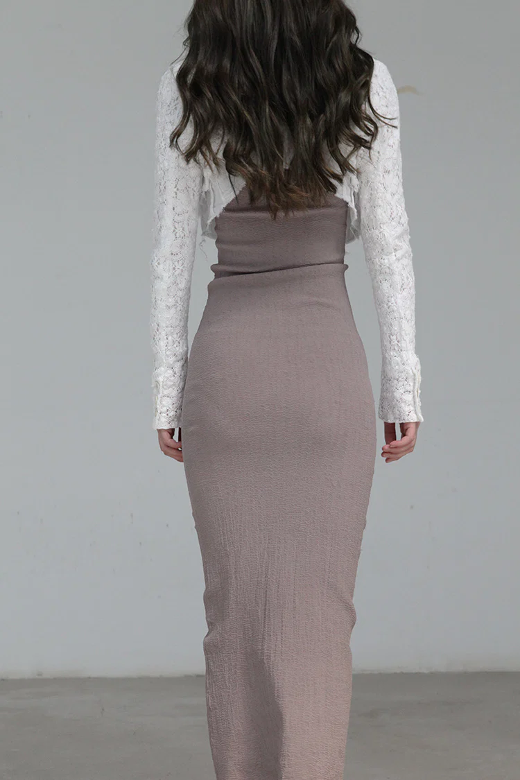 Marc Le Bihan Stretch Bandeau Dress or Skirt Collection MLB-25900-KMMEIGUI Deadwood Rose Long Skirt 25900 25901 - Image 16