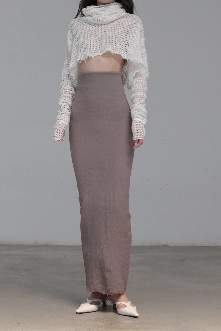 Marc Le Bihan Stretch Bandeau Dress or Skirt Collection MLB-25900-KMMEIGUI Deadwood Rose Long Skirt 25900 25901 - Image 2