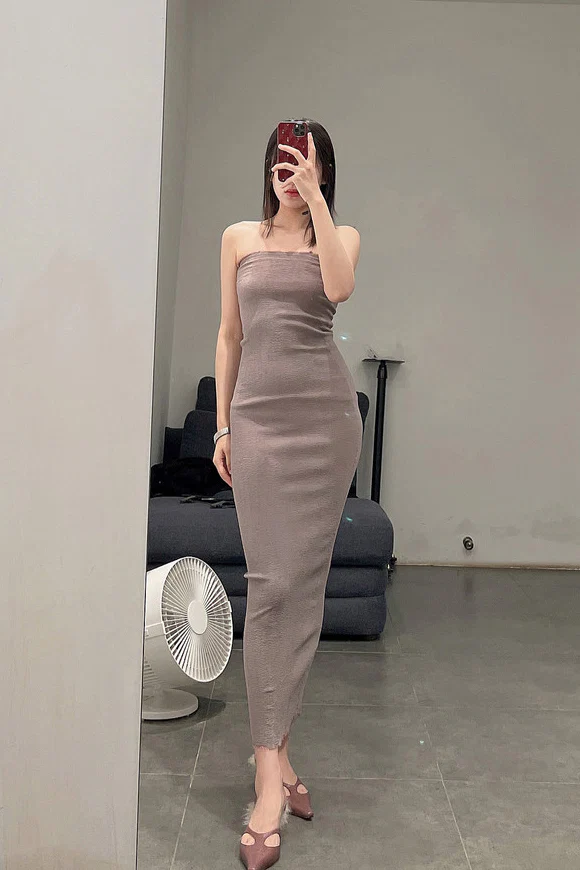 Marc Le Bihan Stretch Bandeau Dress or Skirt Collection MLB-25900-KMMEIGUI Deadwood Rose Long Skirt 25900 25901 - Image 26