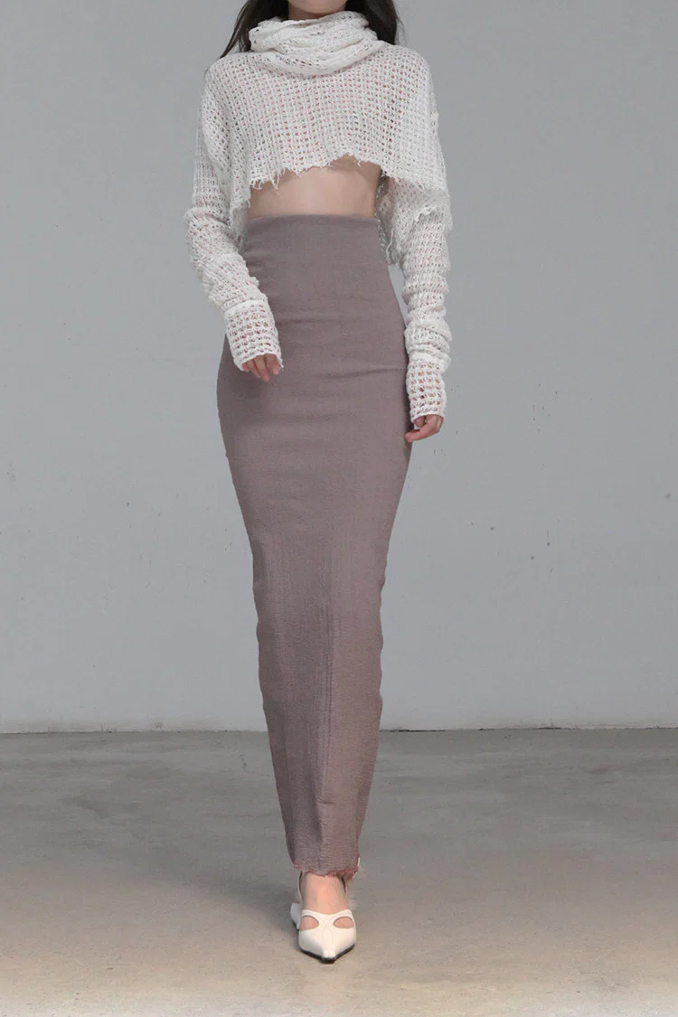 Marc Le Bihan Stretch Bandeau Dress or Skirt Collection MLB-25900-KMMEIGUI Deadwood Rose Long Skirt 25900 25901 - Image 5