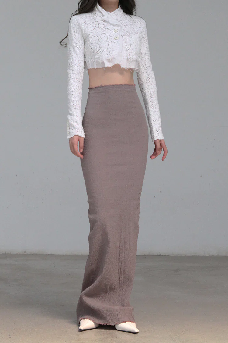 Marc Le Bihan Stretch Bandeau Dress or Skirt Collection MLB-25900-KMMEIGUI Deadwood Rose Long Skirt 25900 25901 - Image 6