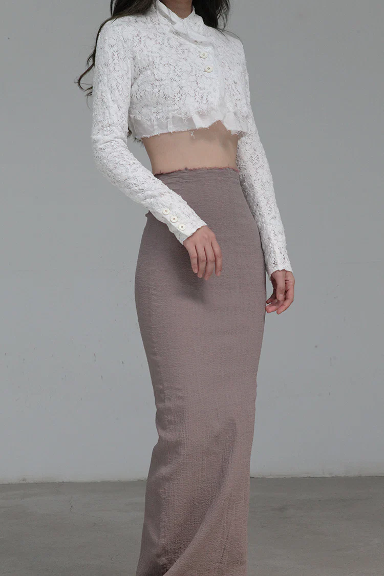 Marc Le Bihan Stretch Bandeau Dress or Skirt Collection MLB-25900-KMMEIGUI Deadwood Rose Long Skirt 25900 25901 - Image 8