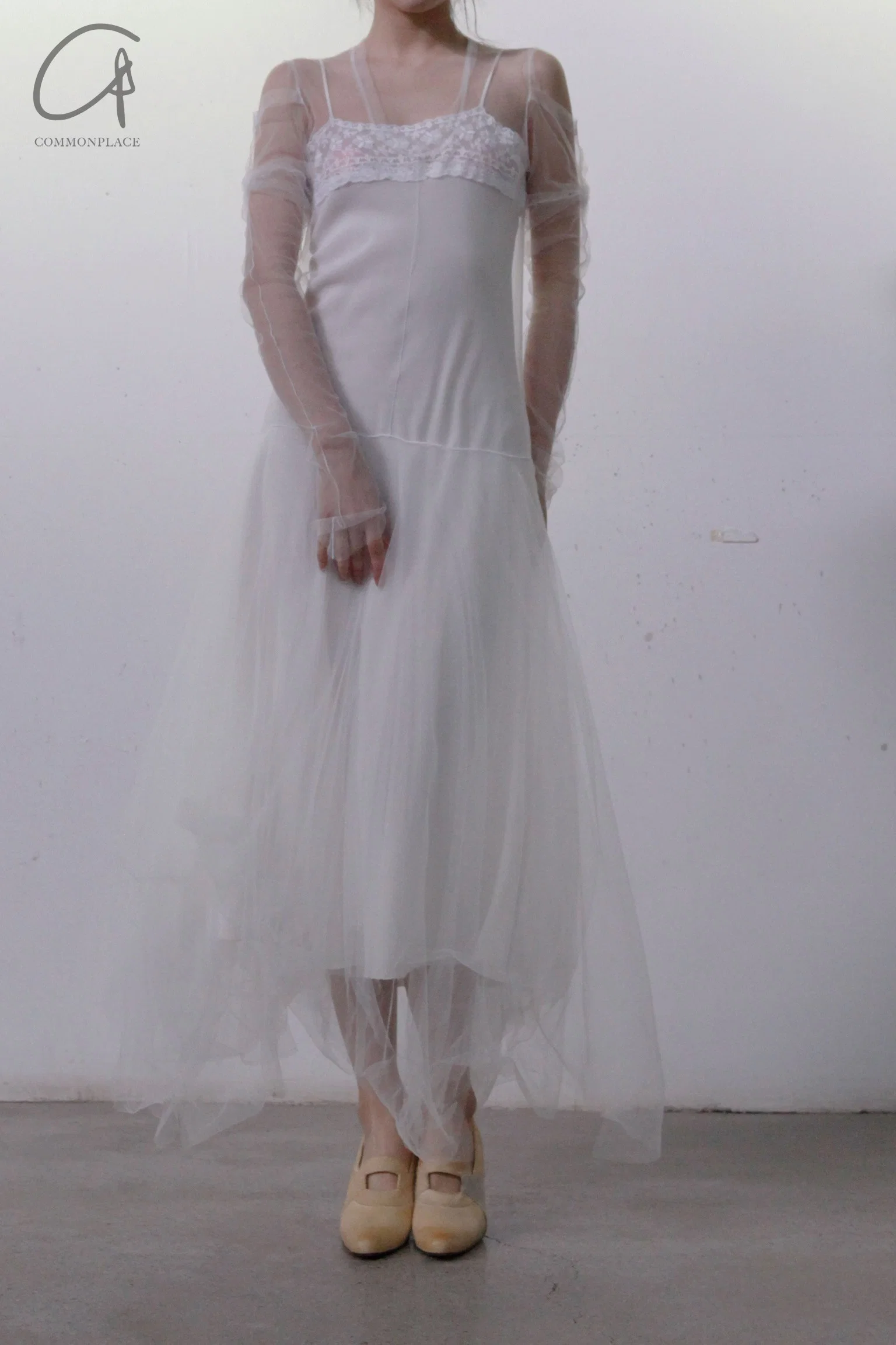 marc le bihan T-shirt tulle dance skirt 2816 WHITE - Image 3