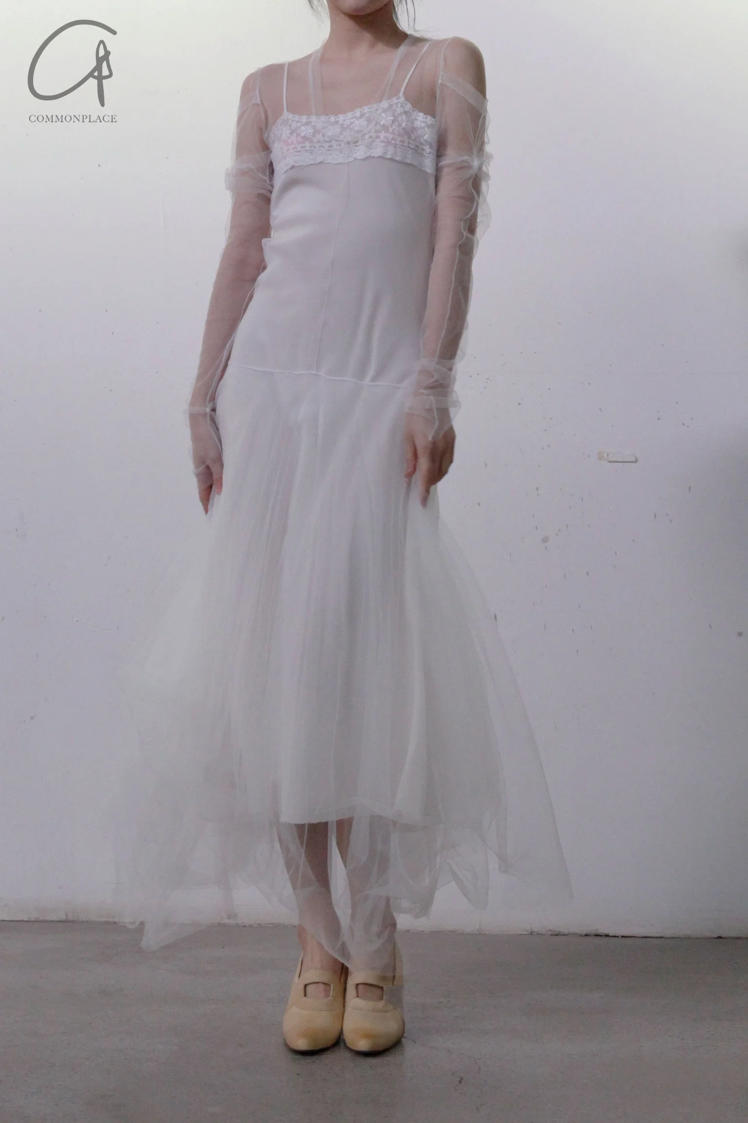 marc le bihan T-shirt tulle dance skirt 2816 WHITE - Image 4