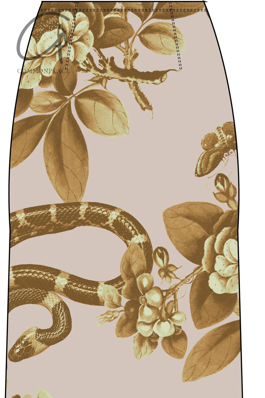 MIAOU 24 Autumn and Winter Printed Suit MAU-4005SCREDN-YINHUA Printed Skirt - Image 9