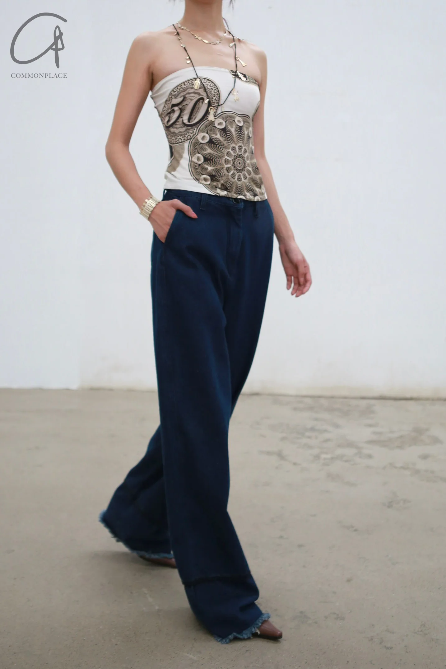 MIAOU 24 autumn and winter printed tube top MAU-7140MCBFOR-YINHUA printed - Image 10