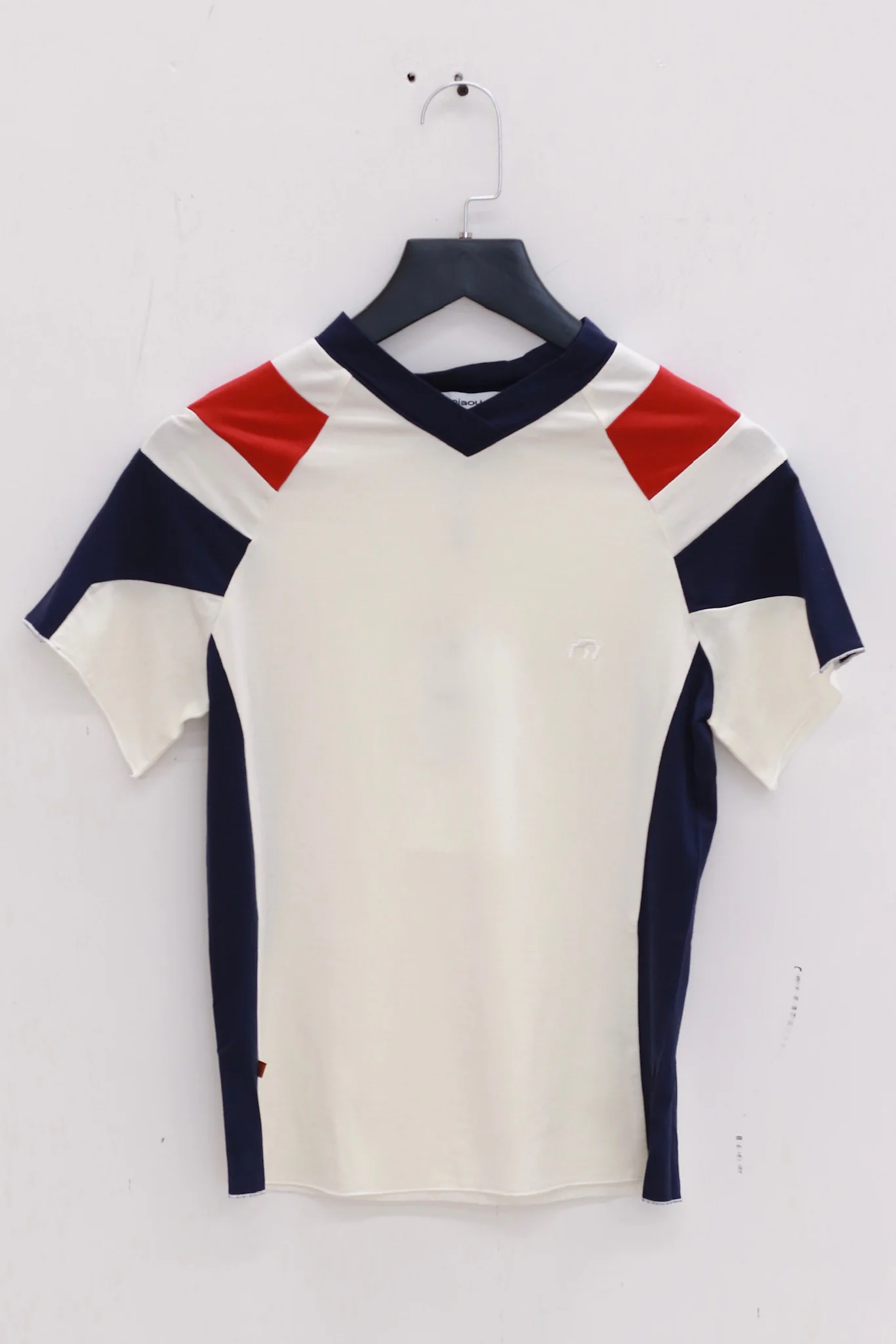 MIAOU 25 Early Autumn Short Sleeve T-shirt MAU-2022LJBWNR-WHITE/NAVY/RED White/Navy/Red - Image 5