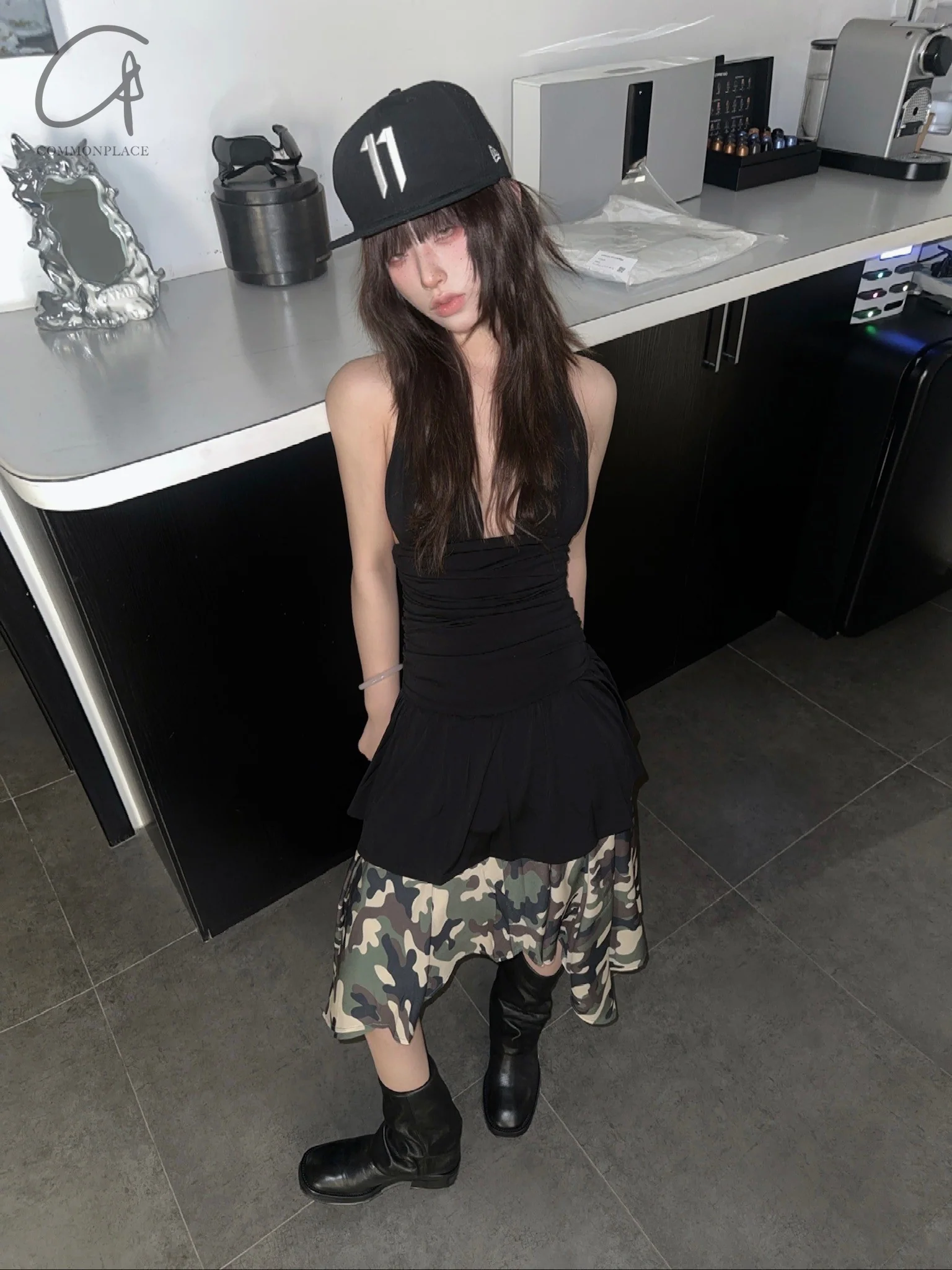MIAOU 25 Spring/Summer Camouflage Top/Skirt USA MAU-4072GGTCMO-CAMO Skirt 7198SQMCMO - Image 8