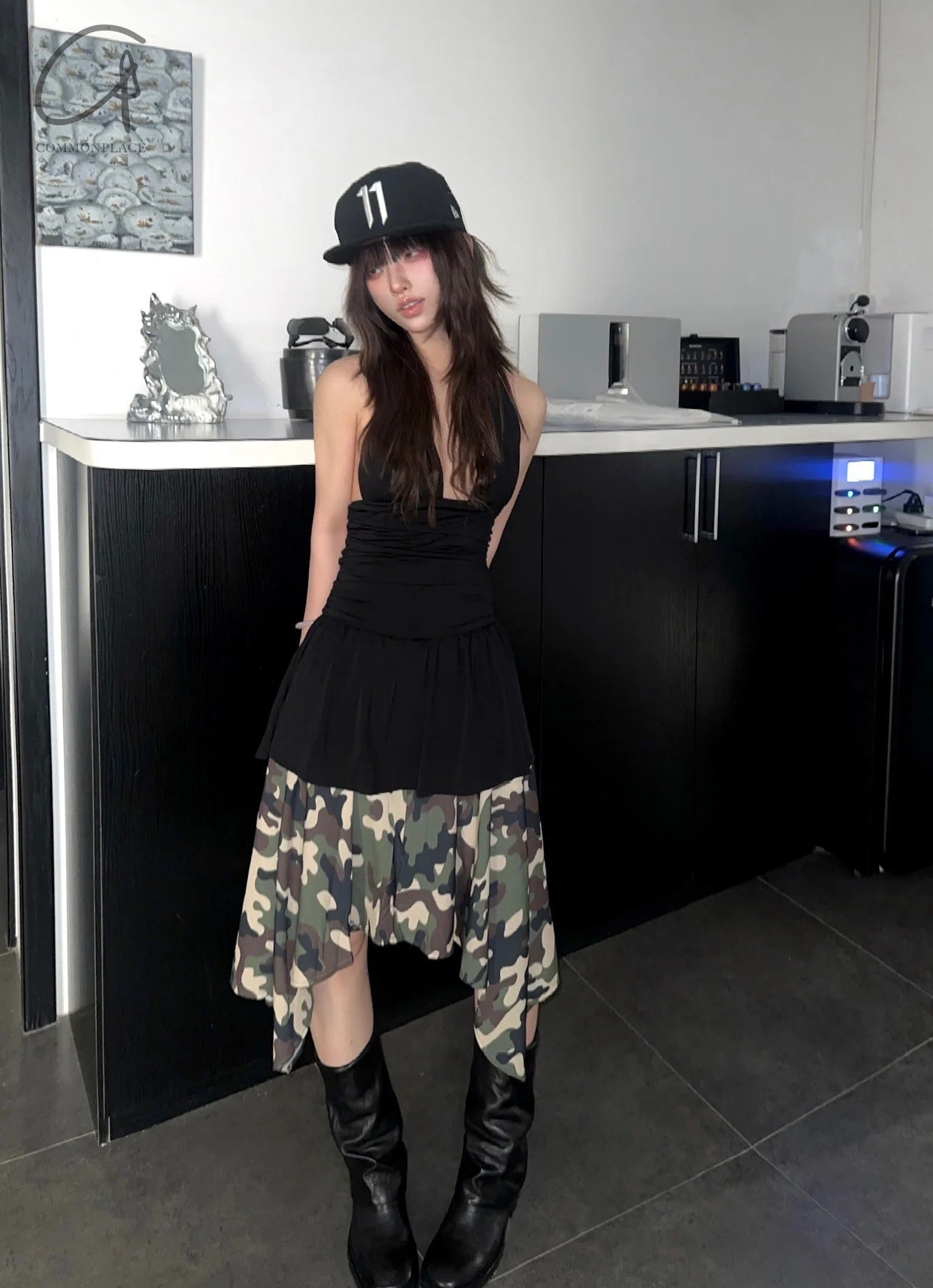 MIAOU 25 Spring/Summer Camouflage Top/Skirt USA MAU-4072GGTCMO-CAMO Skirt 7198SQMCMO - Image 9