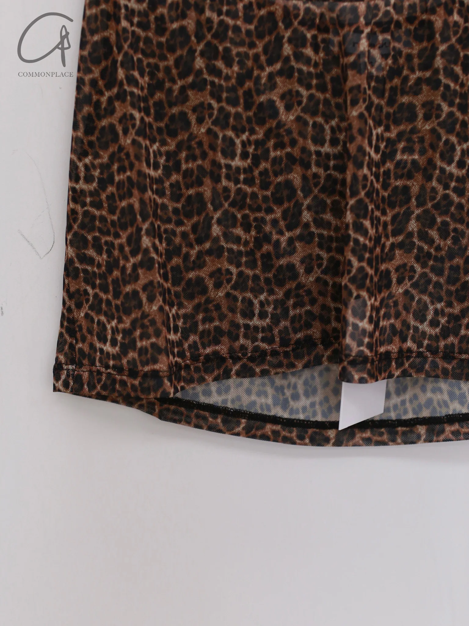 MIAOU 25 Spring/Summer Mini T-shirt/Skirt USA MAU-4014PM2LEO-BW Leopard Print Skirt 7026PM2LEO - Image 3