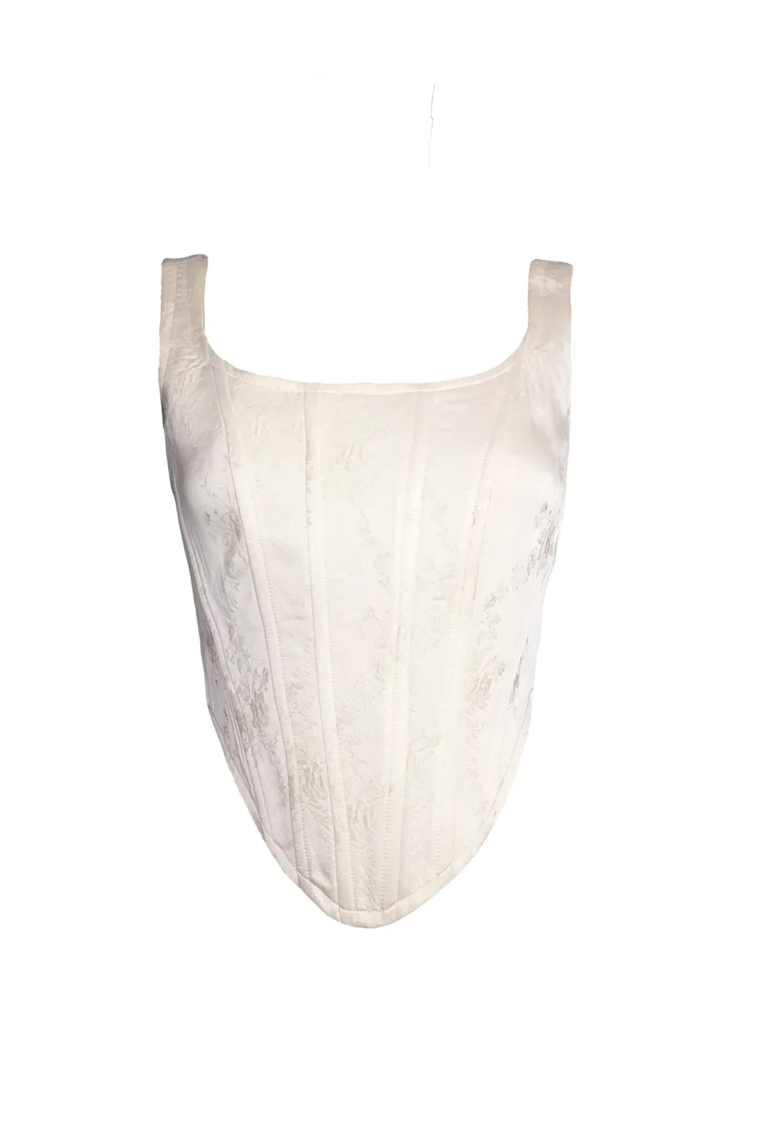 MING MA Jacquard Fishbone Corset SS21-TO01-WTJAC PMM5 - Image 10