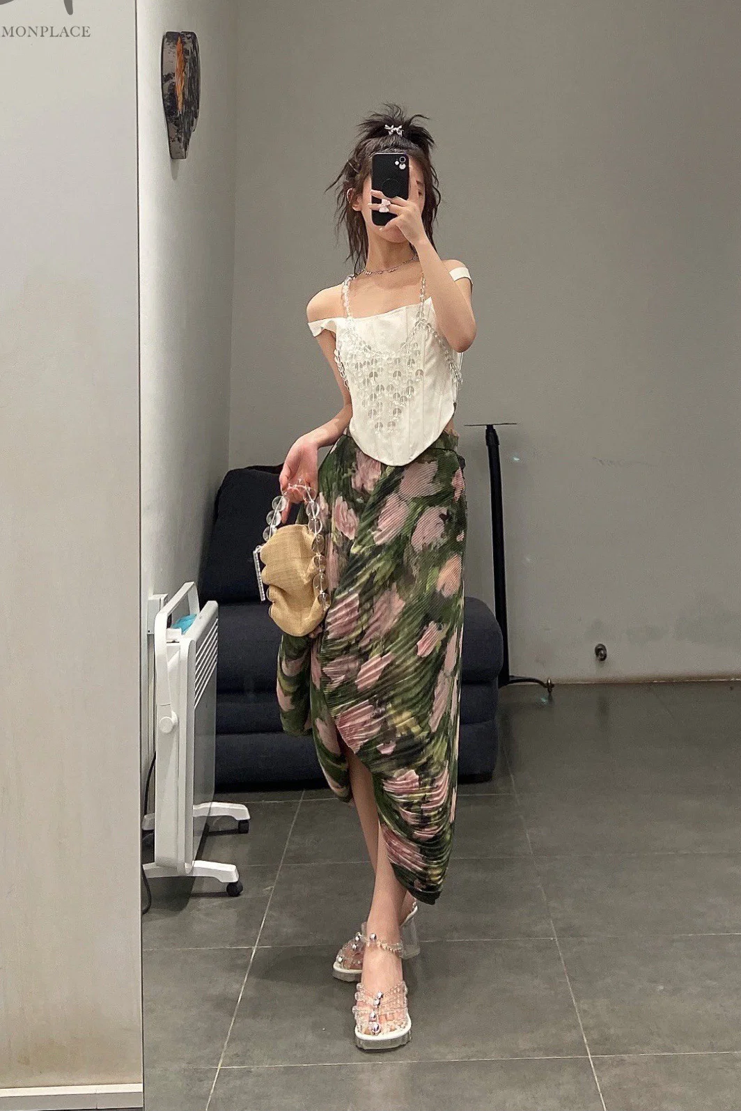MING MA Jacquard Fishbone Corset SS21-TO01-WTJAC PMM5 - Image 19