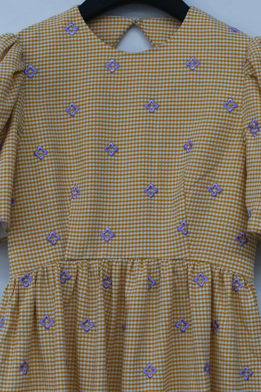 MING MA Puff sleeve pleated dress AW21-DR17-YWPR - Image 7