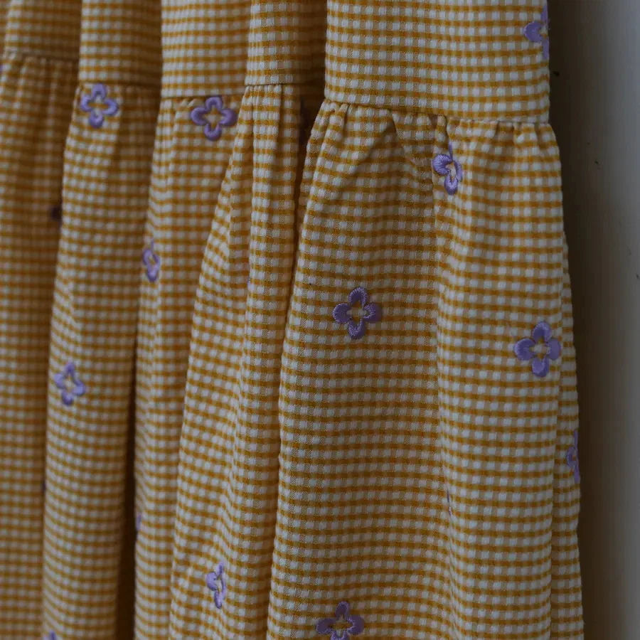 MING MA Puff sleeve pleated dress AW21-DR17-YWPR - Image 9