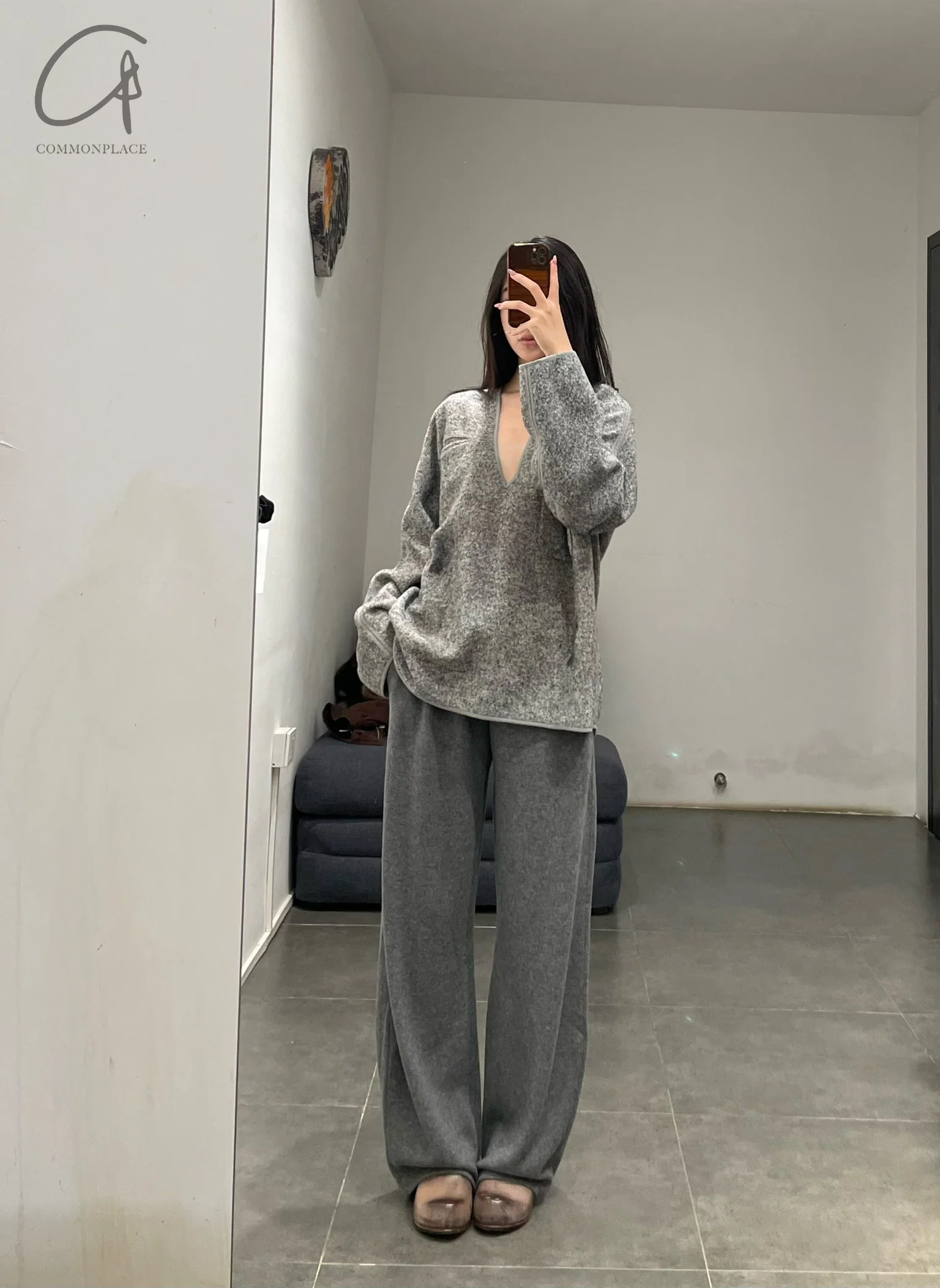 Mutedance 24 Autumn and Winter Cashmere Trousers MD-MD24FW118-GRAY MD24FW118 MD24FW119 - Image 13
