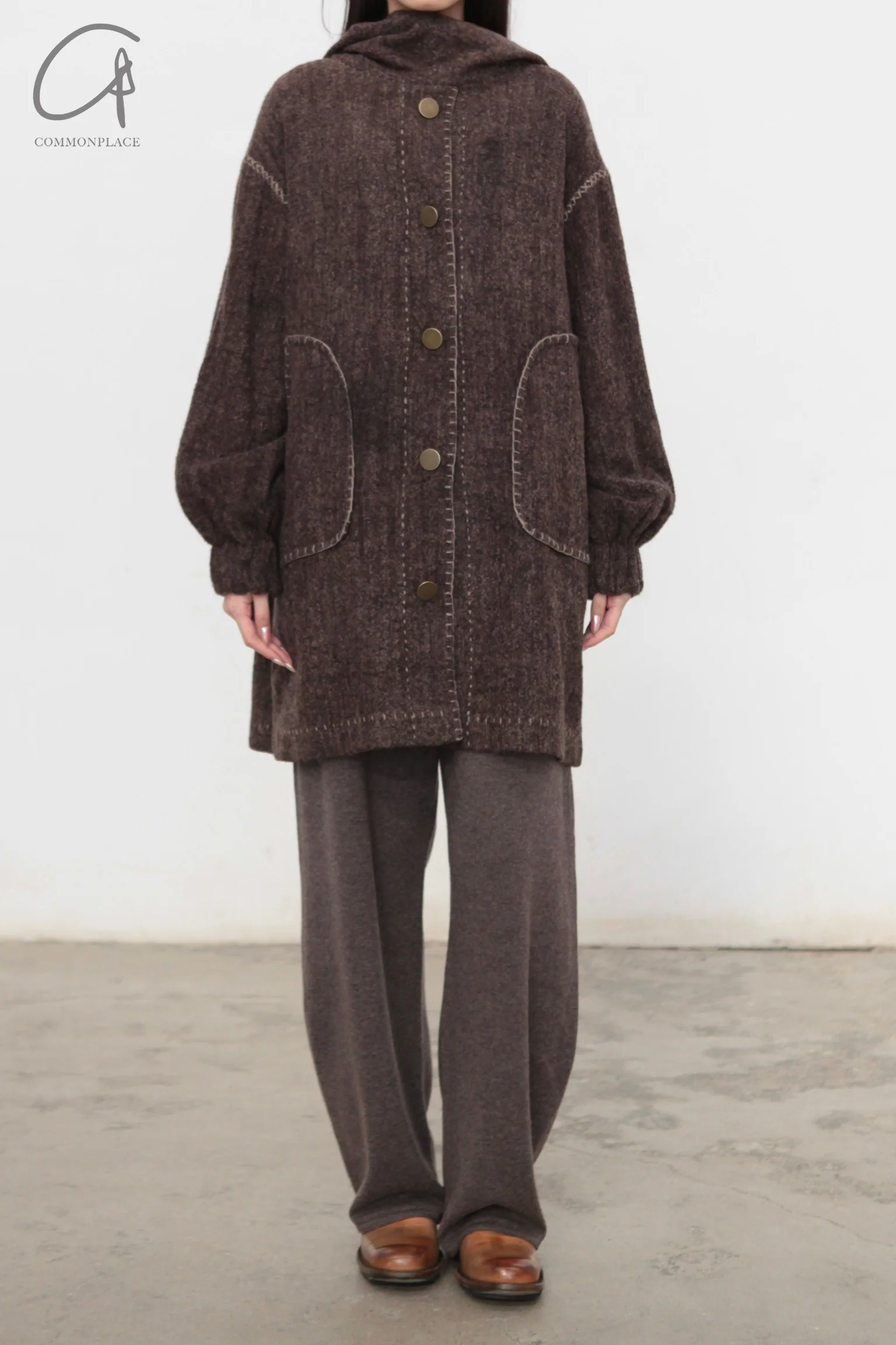 Mutedance 24 Autumn and Winter Cashmere Trousers MD-MD24FW119-BROWN MD24FW118 MD24FW119 - Image 13