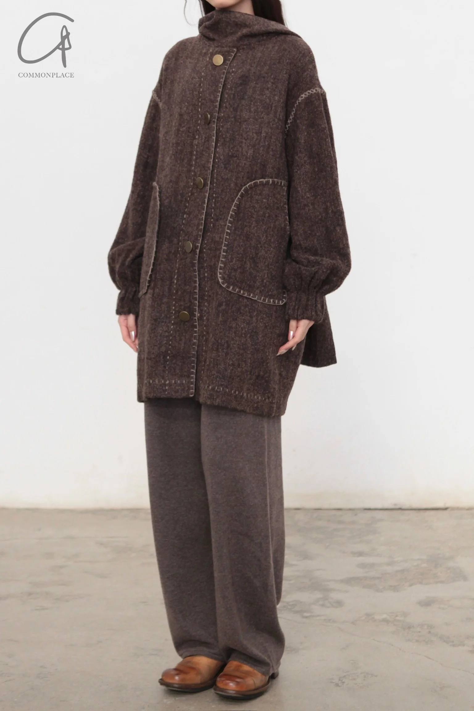 Mutedance 24 Autumn and Winter Cashmere Trousers MD-MD24FW119-BROWN MD24FW118 MD24FW119 - Image 14