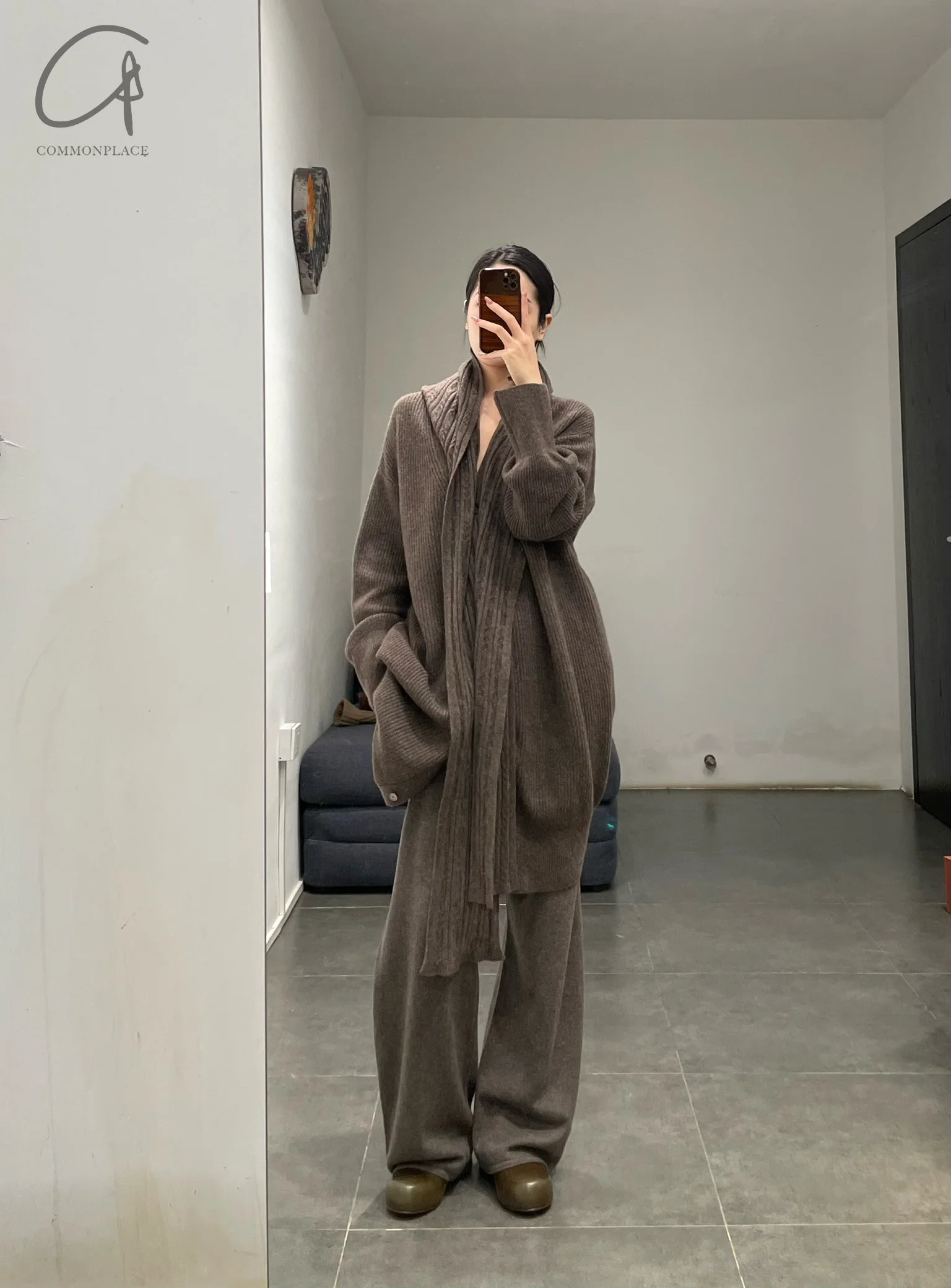 Mutedance 24 Autumn and Winter Cashmere Trousers MD-MD24FW119-BROWN MD24FW118 MD24FW119 - Image 16