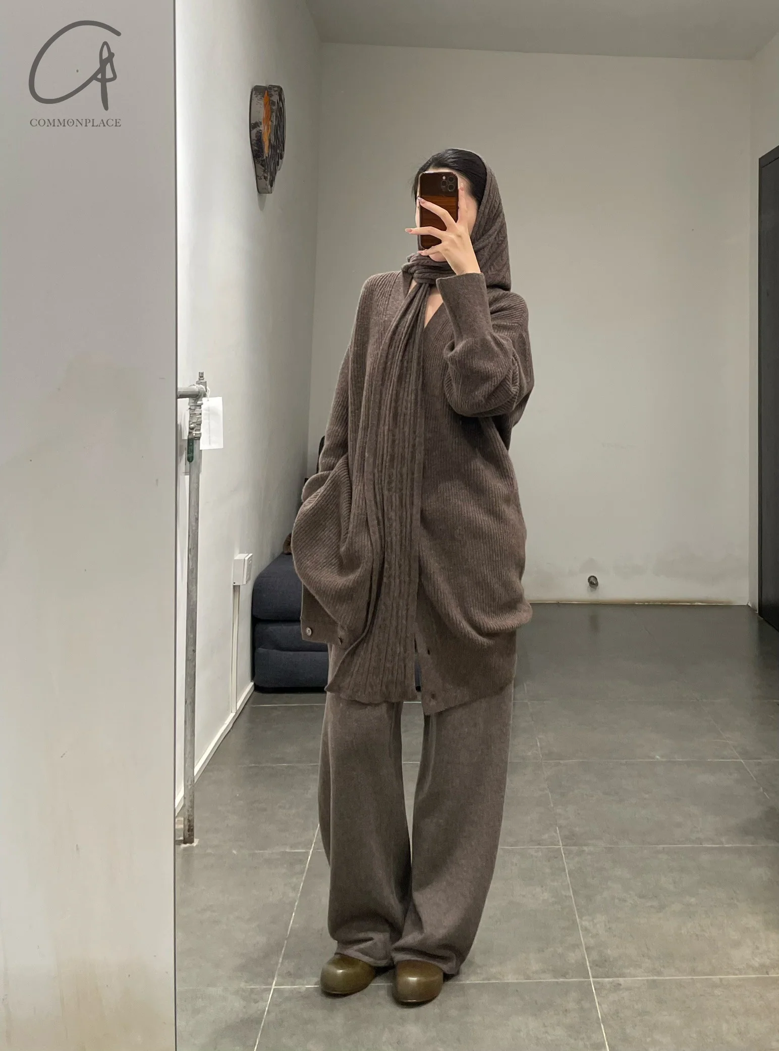 Mutedance 24 Autumn and Winter Cashmere Trousers MD-MD24FW119-BROWN MD24FW118 MD24FW119 - Image 17