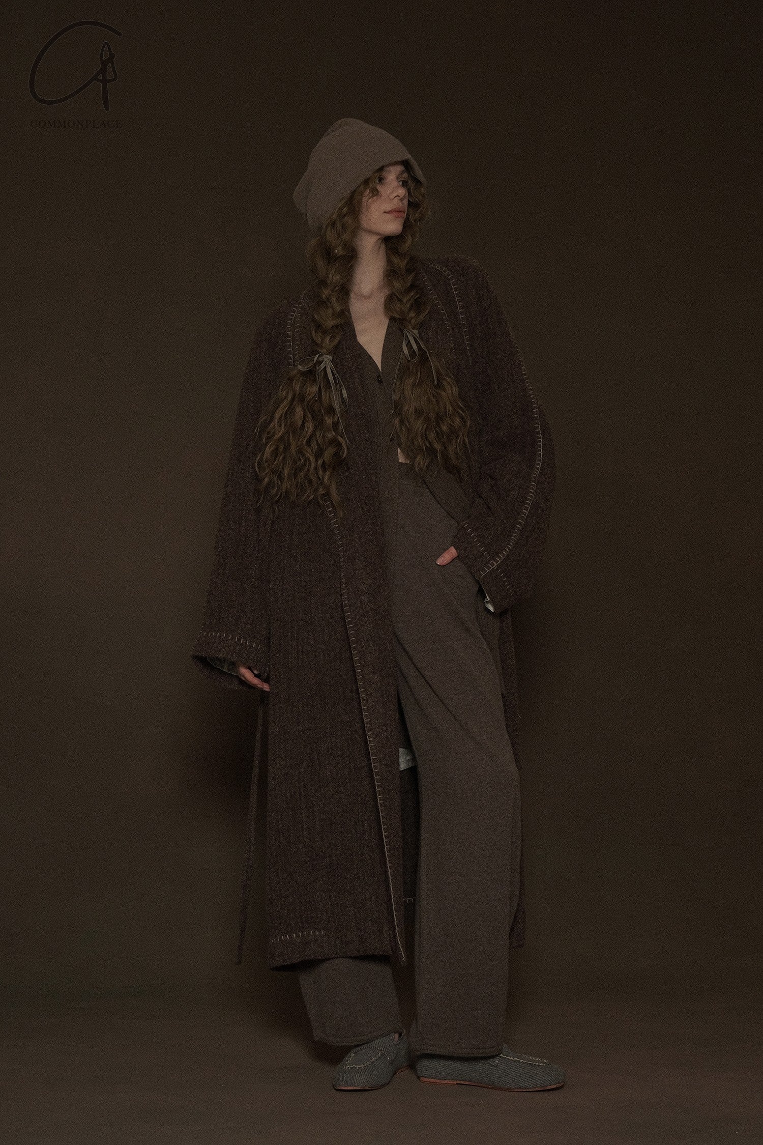 Mutedance 24 Autumn and Winter Cashmere Trousers MD-MD24FW119-BROWN MD24FW118 MD24FW119 - Image 7