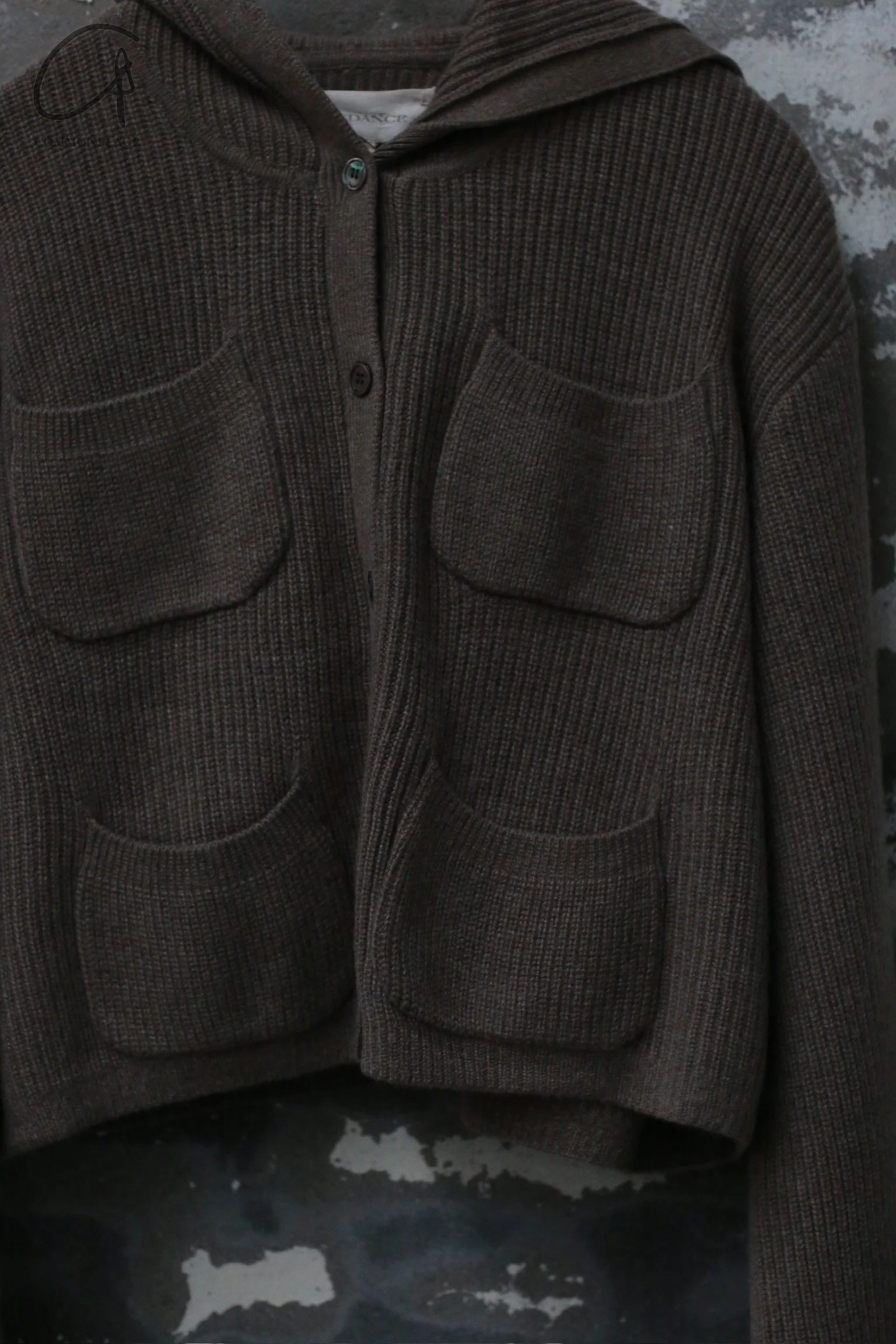 Mutedance 24 Autumn and Winter Hooded Cashmere Sweater MD-MD24FW134-BROWN MD24FW133 MD24FW134 - Image 9
