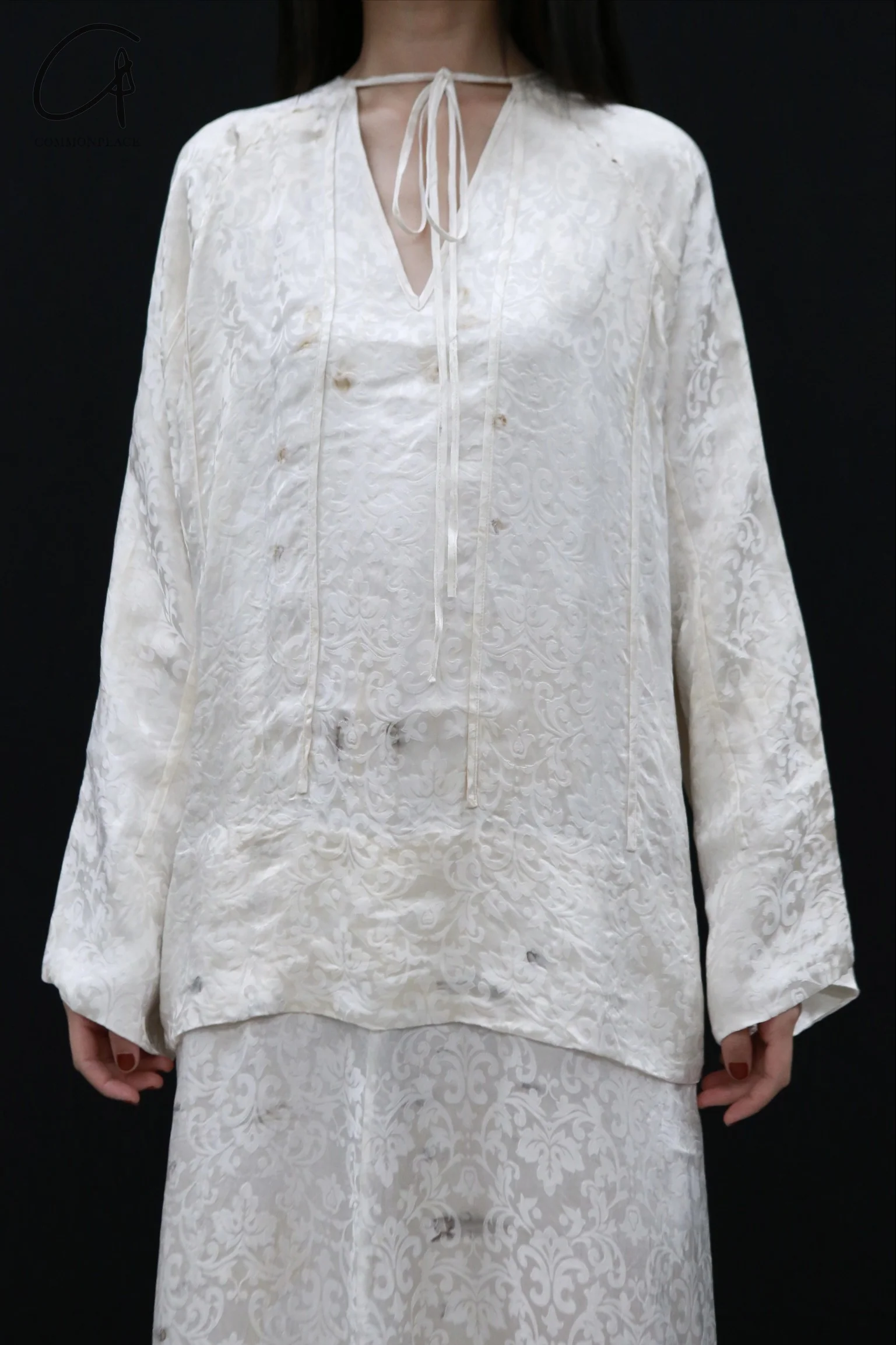 Mutedance 24 Autumn and Winter Long Sleeve Round Neck Dress MD-MD24FW92-hoary MD24FW91 MD24FW92 - Image 3