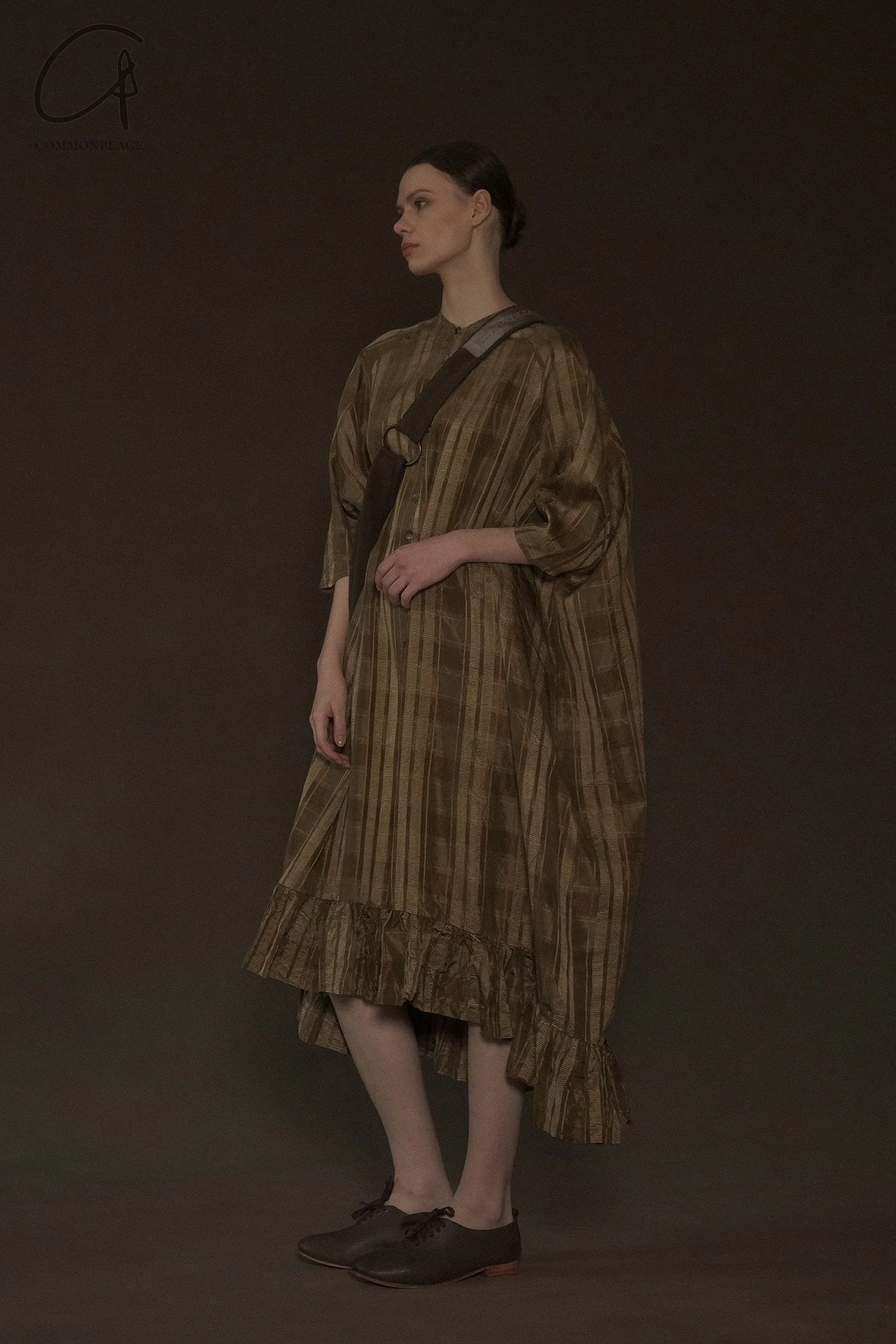 Mutedance 24 Autumn and Winter Long Sleeve Round Neck Lace Dress MD-MD24FW90-celadon MD24FW89 MD24FW90 - Image 11