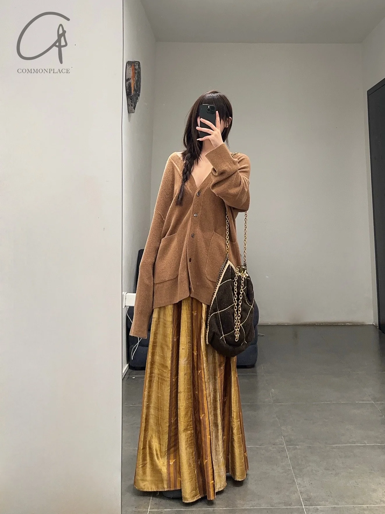 Mutedance 24 Autumn and Winter V-neck cashmere top series MD-MD24FW124-BROWN MD24FW123 MD24FW124 - Image 14