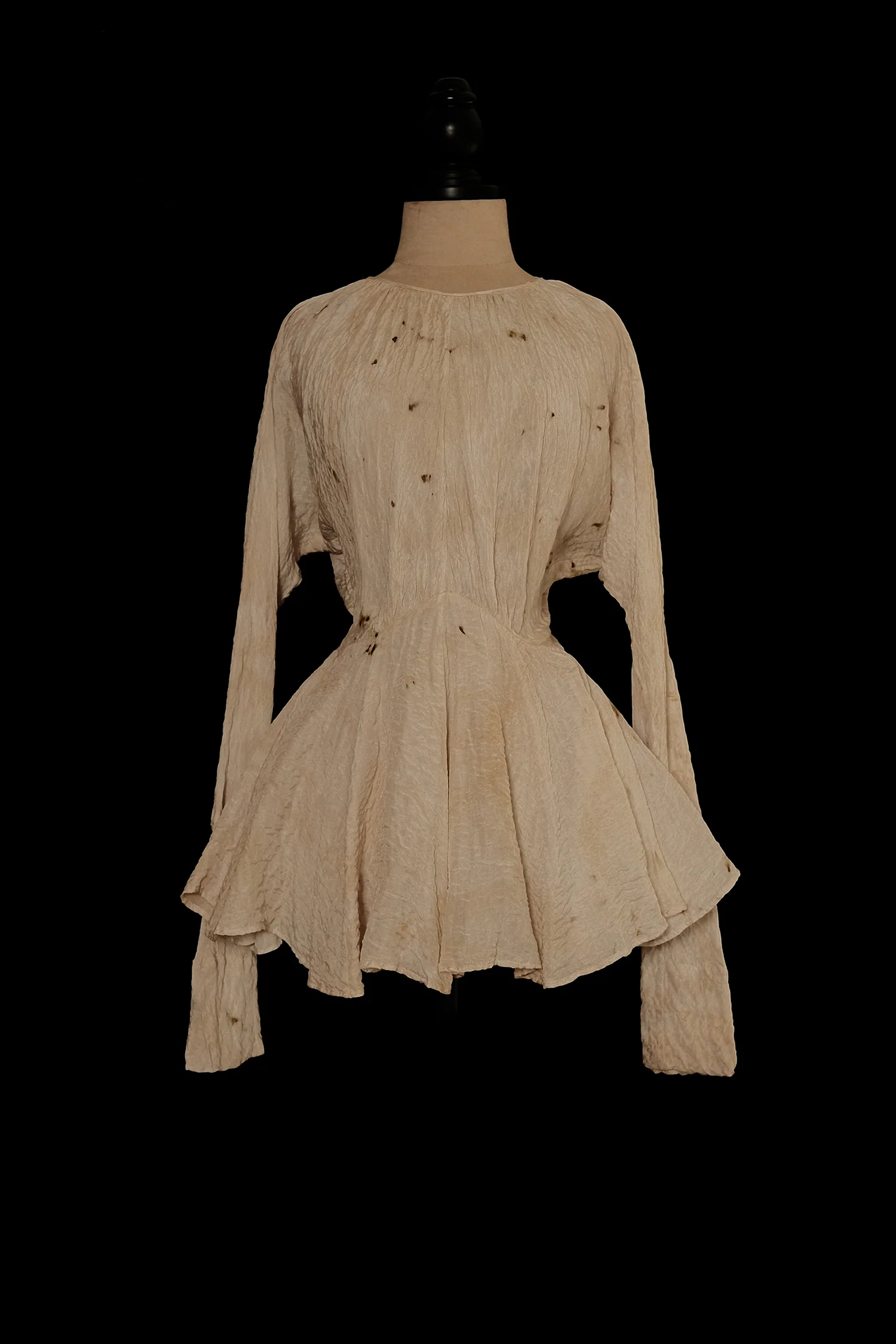 Mutedance 25 Autumn and Winter Round Neck Tunic Shirt Flower Dye MD-MD25FW55-nude (MD25FW53) - Image 5