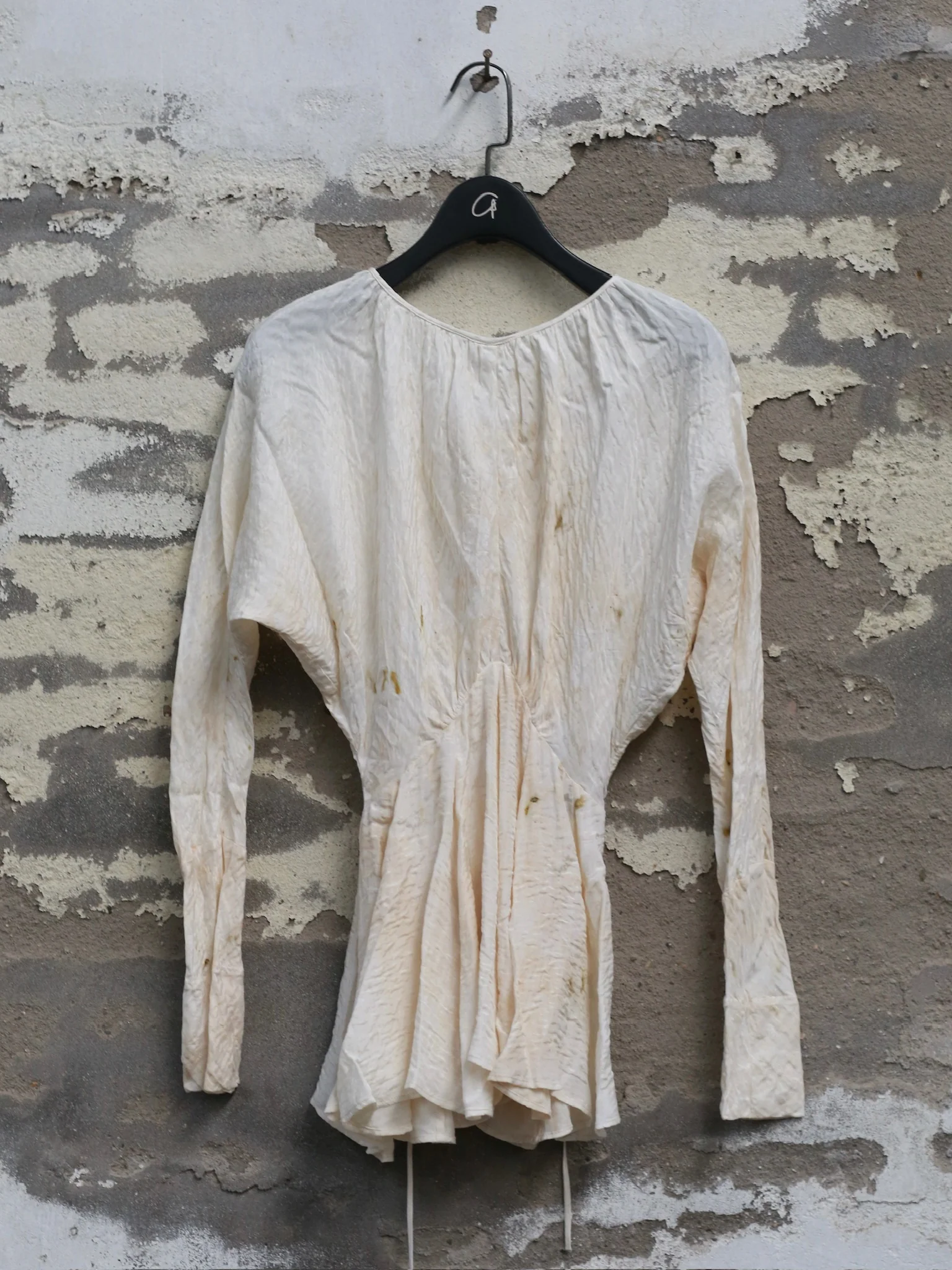Mutedance 25 Autumn and Winter Round Neck Tunic Shirt Flower Dye MD-MD25FW55-nude (MD25FW53) - Image 6