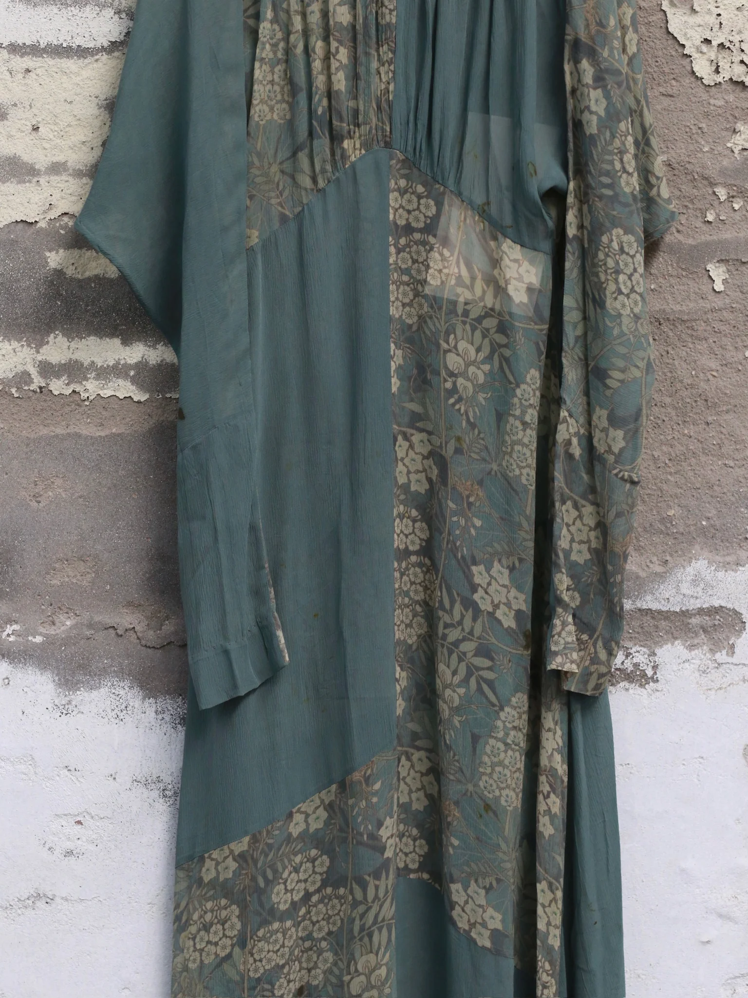 Mutedance 25 Autumn and Winter Waist Round Neck Splicing Dress MD-MD25FW60-green (MD25FW58) - Image 7