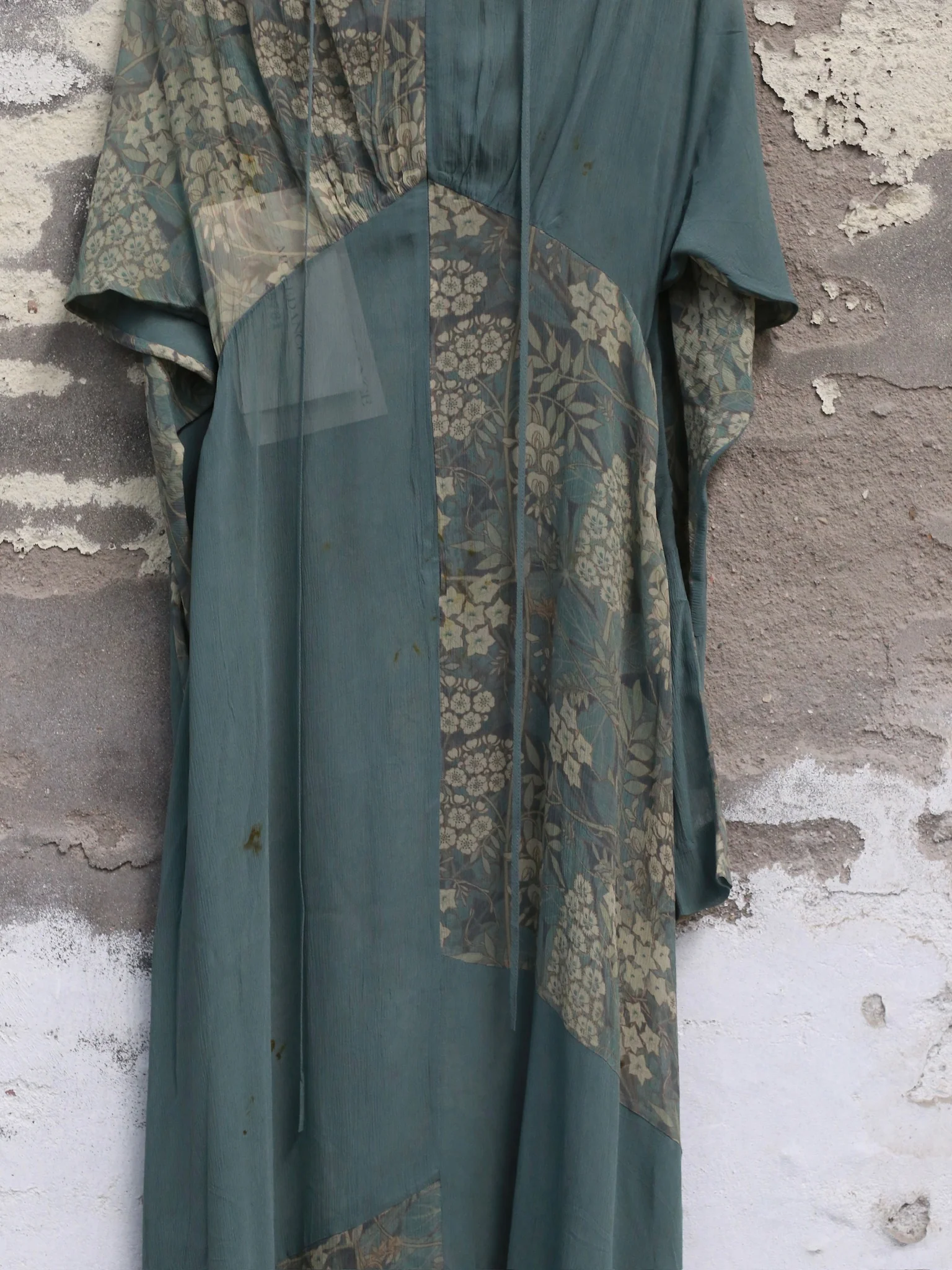 Mutedance 25 Autumn and Winter Waist Round Neck Splicing Dress MD-MD25FW60-green (MD25FW58) - Image 8