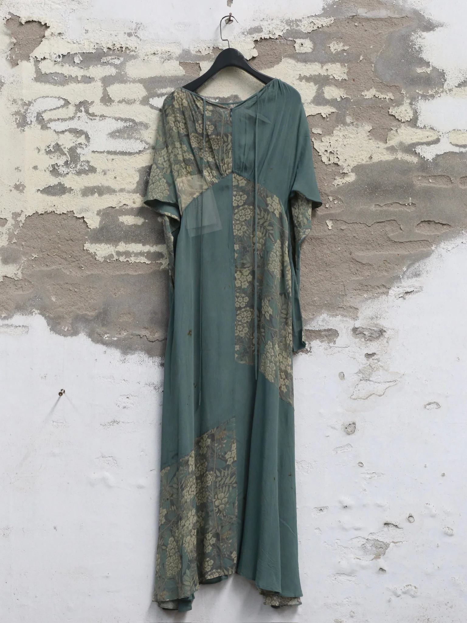 Mutedance 25 Autumn and Winter Waist Round Neck Splicing Dress MD-MD25FW60-green (MD25FW58) - Image 9