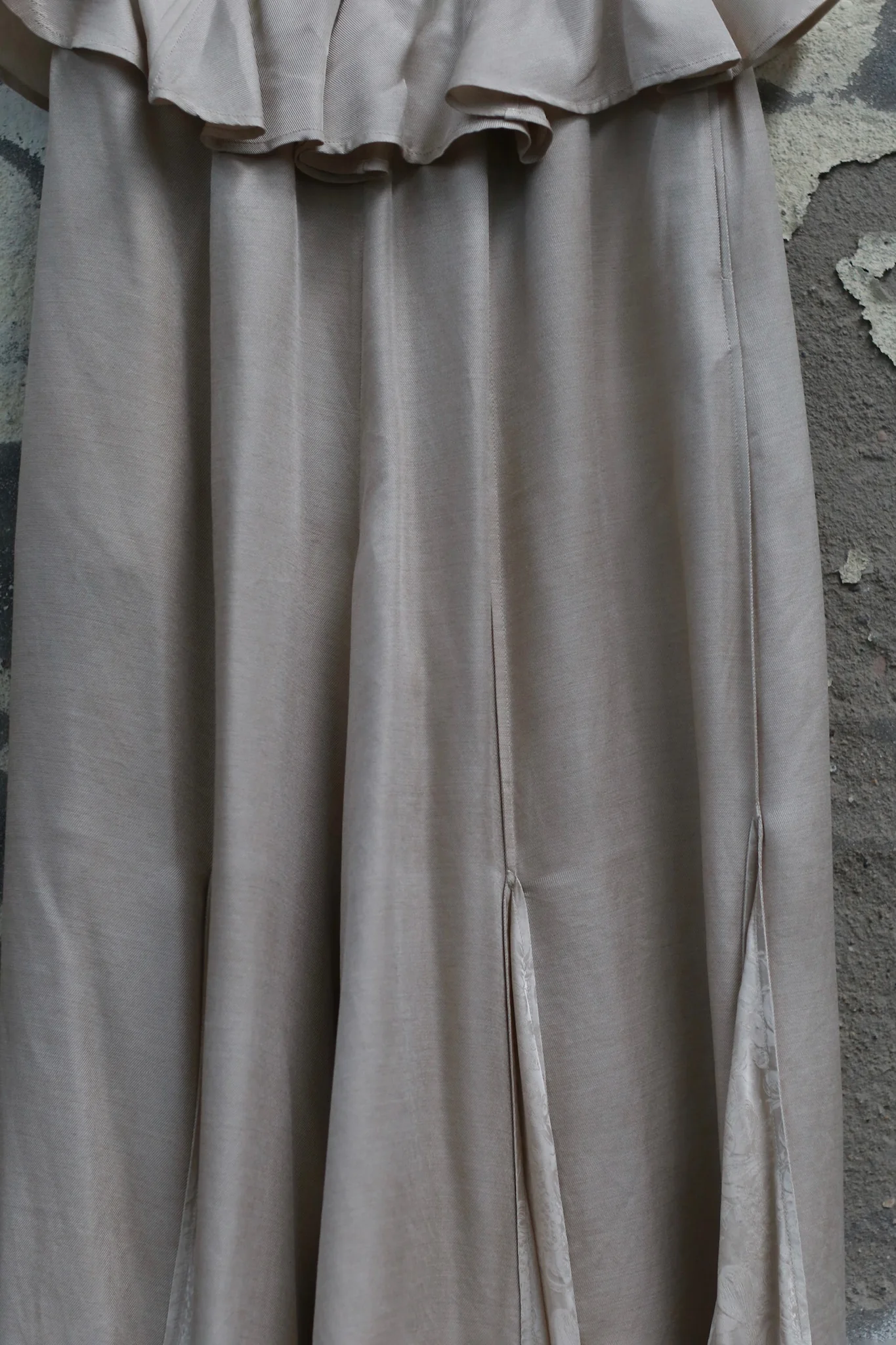 Mutedance 25 Autumn/Winter Elastic Lace Waist Casual Pants Series Flower Dye Handmade MD-MD25FW101-beige - Image 2