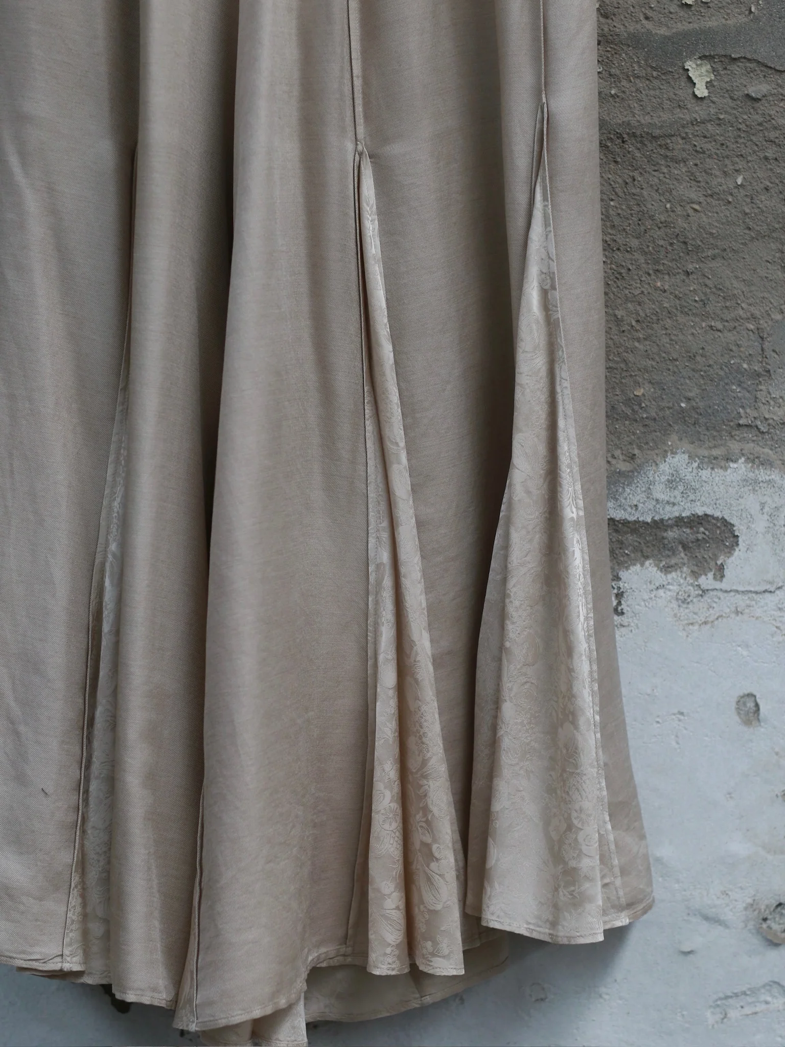 Mutedance 25 Autumn/Winter Elastic Lace Waist Casual Pants Series Flower Dye Handmade MD-MD25FW101-beige - Image 3