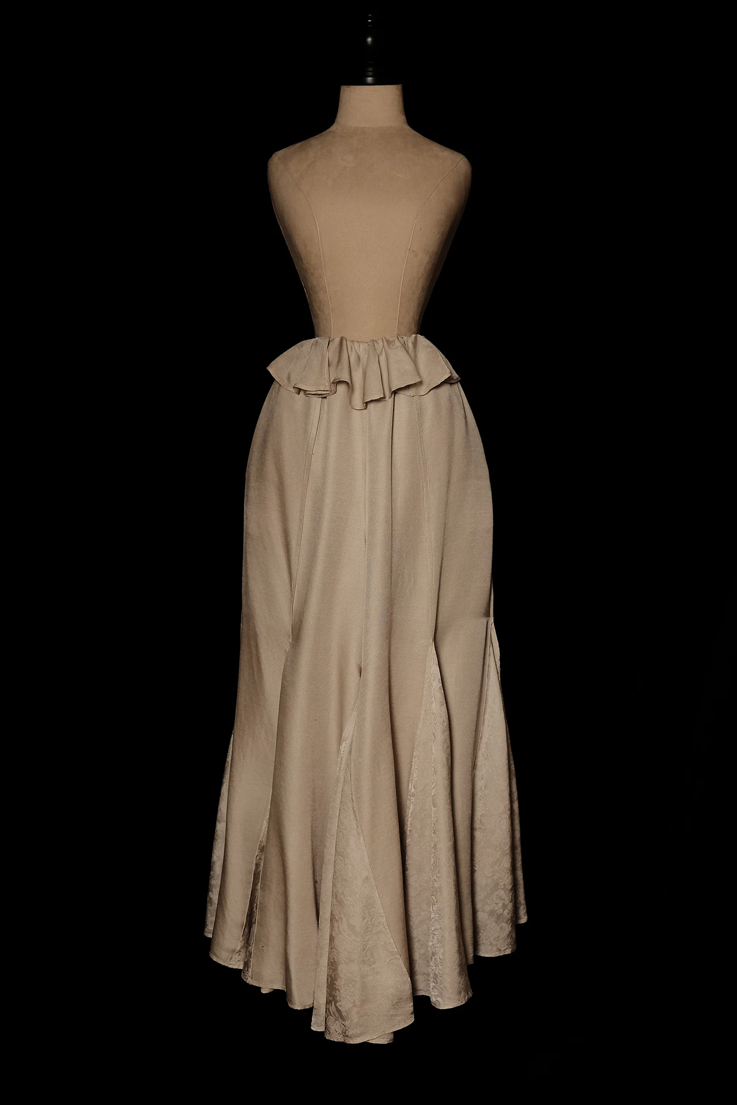 Mutedance 25 Autumn/Winter Elastic Lace Waist Casual Pants Series Flower Dye Handmade MD-MD25FW101-beige - Image 5