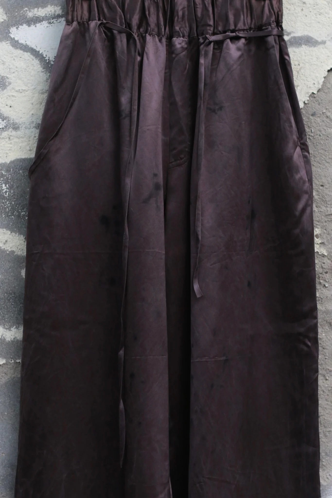 Mutedance 25 Autumn/Winter Elastic Wide Waist Drawstring Casual Pants Series Floral Dye MD-MD25FW75-purple (MD25FW71) - Image 2