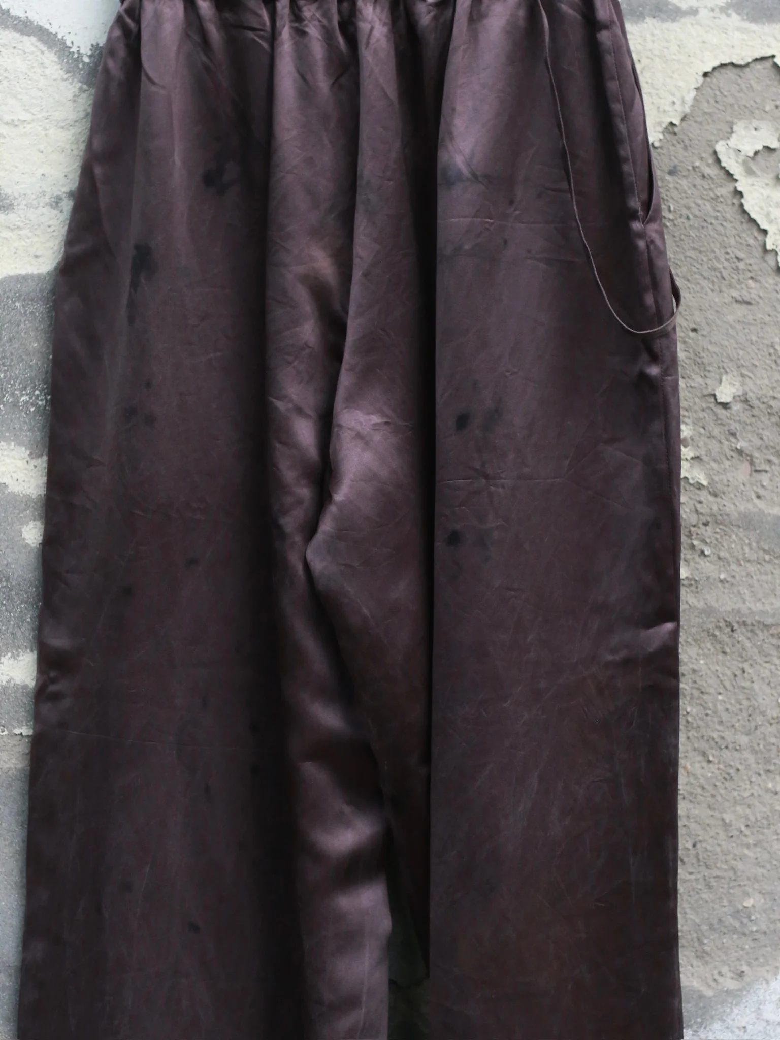 Mutedance 25 Autumn/Winter Elastic Wide Waist Drawstring Casual Pants Series Floral Dye MD-MD25FW75-purple (MD25FW71) - Image 3
