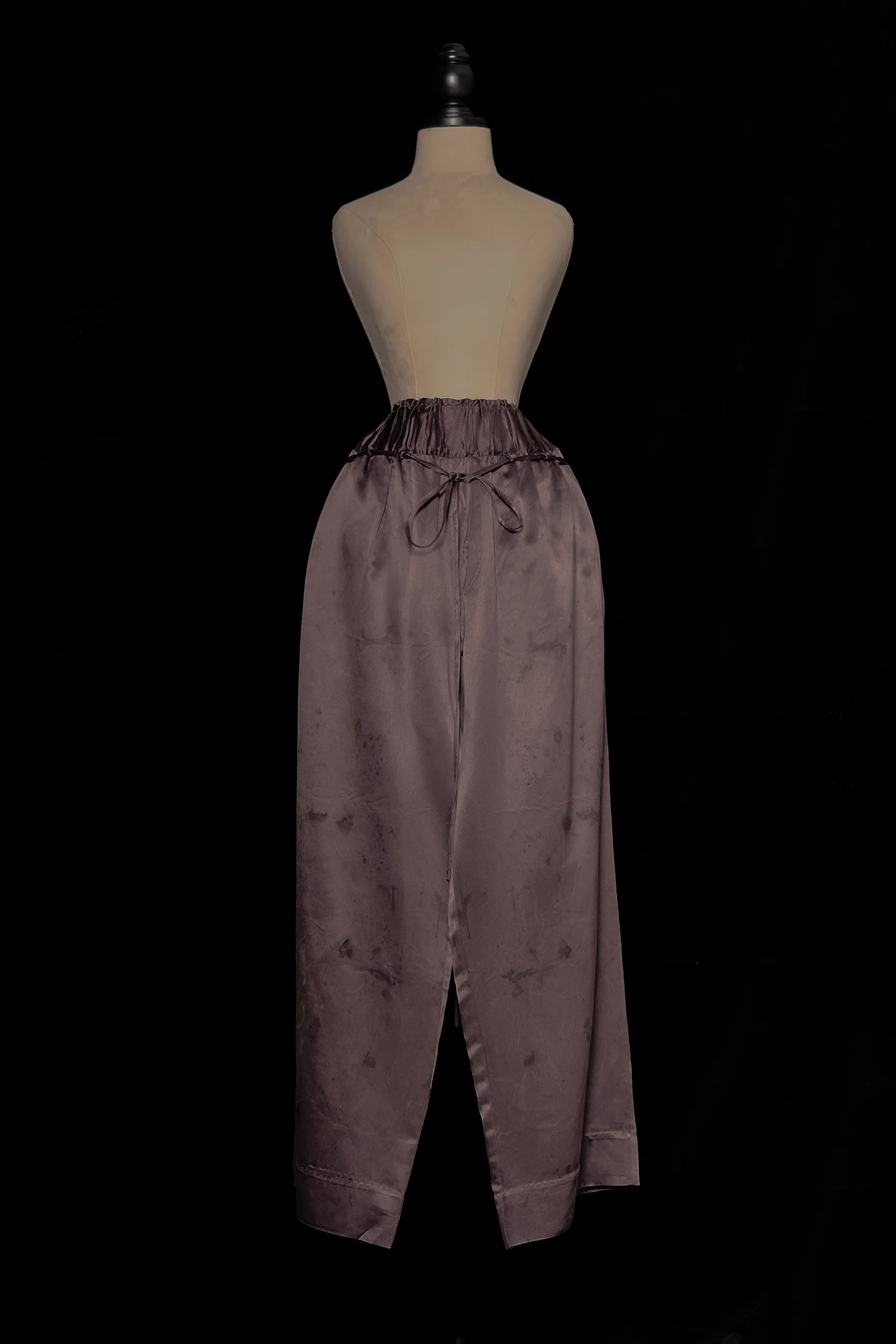 Mutedance 25 Autumn/Winter Elastic Wide Waist Drawstring Casual Pants Series Floral Dye MD-MD25FW75-purple (MD25FW71) - Image 5