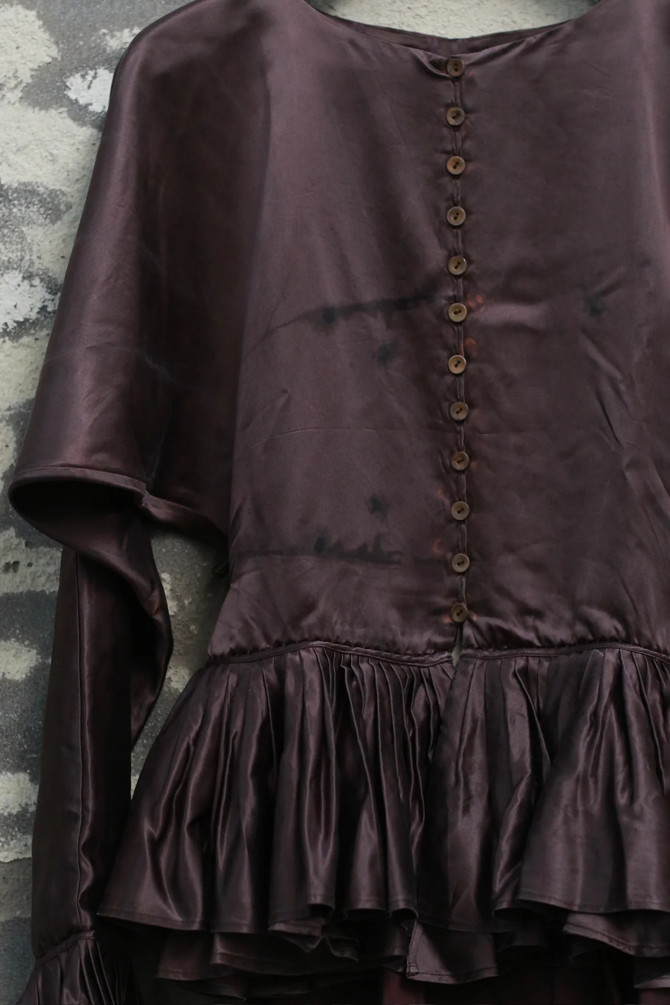 Mutedance 25 Autumn/Winter Round Neck Top Skirt Plant Dye Highly Handmade MD-MD25FW67-purple (MD25FW65) - Image 2