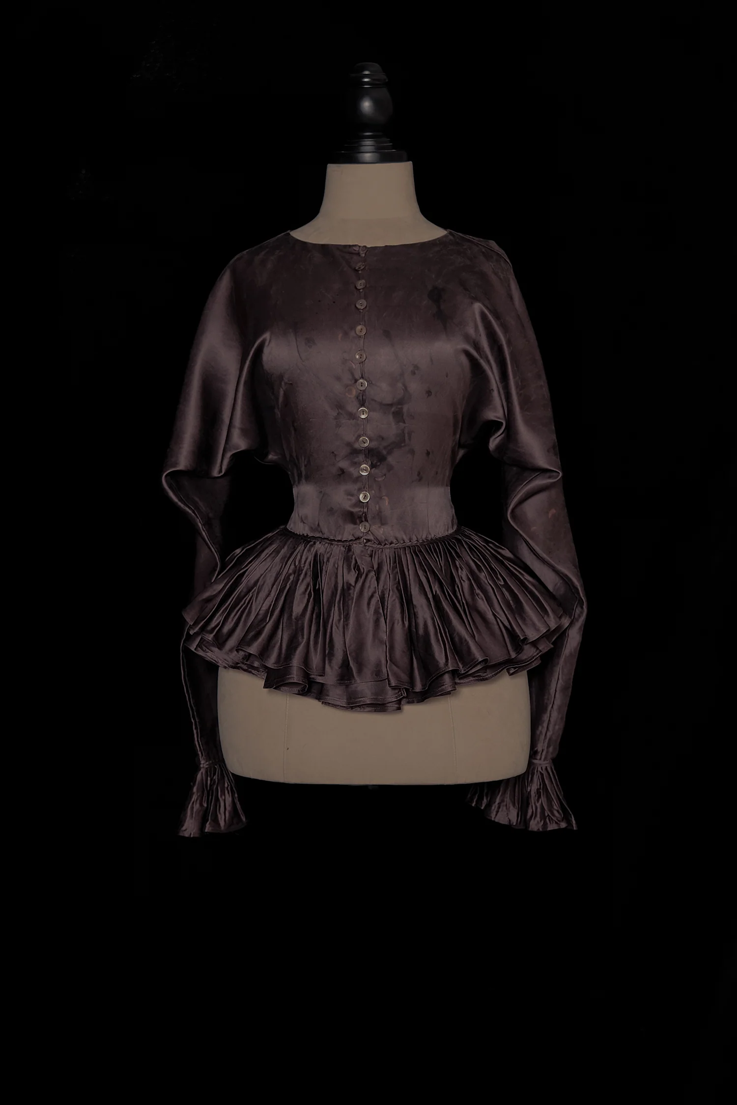 Mutedance 25 Autumn/Winter Round Neck Top Skirt Plant Dye Highly Handmade MD-MD25FW67-purple (MD25FW65) - Image 5