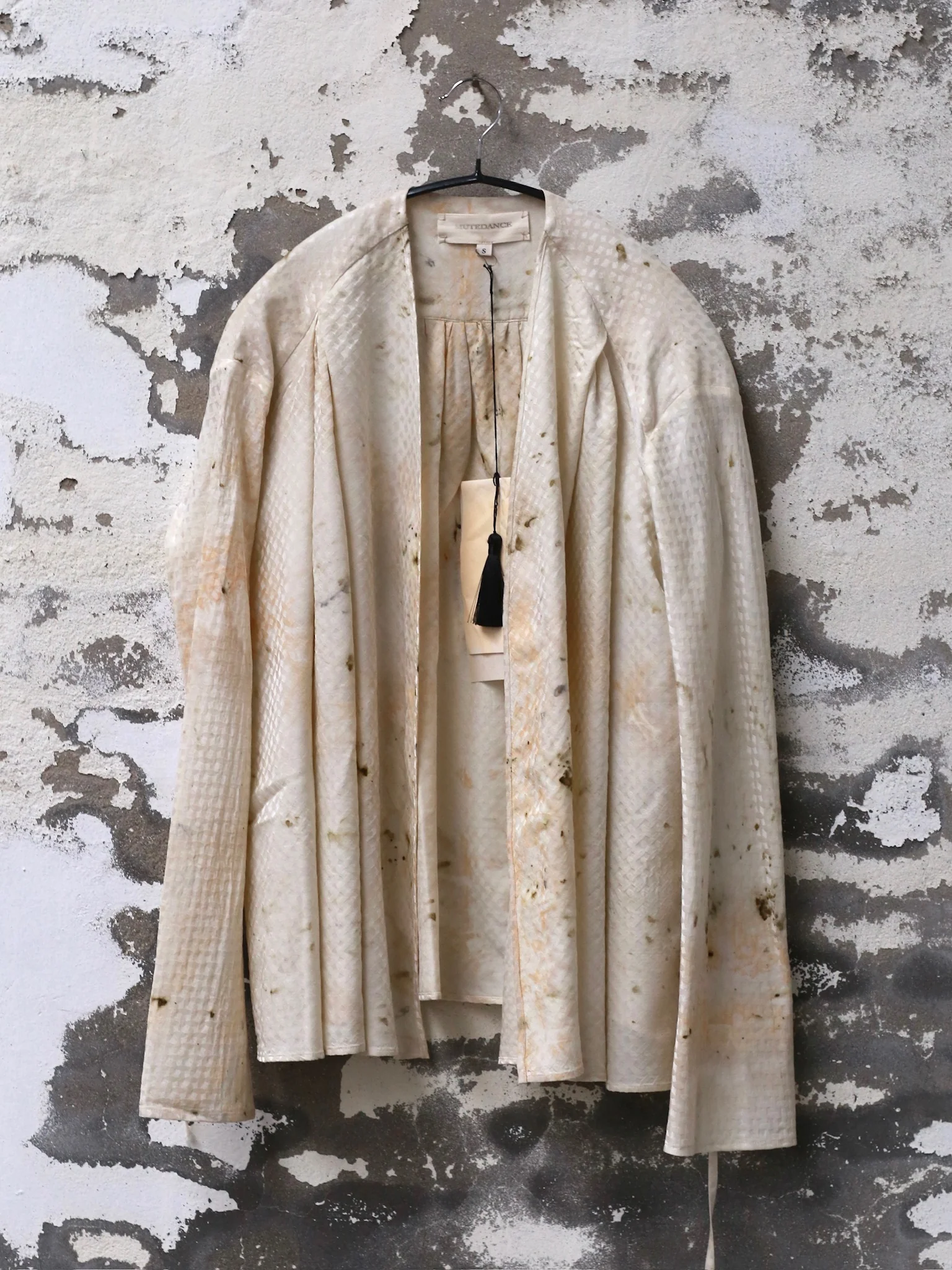 Mutedance 25 Spring/Summer Lace-up Goat Cardigan MD-MD25SS57-HOARY - Image 2
