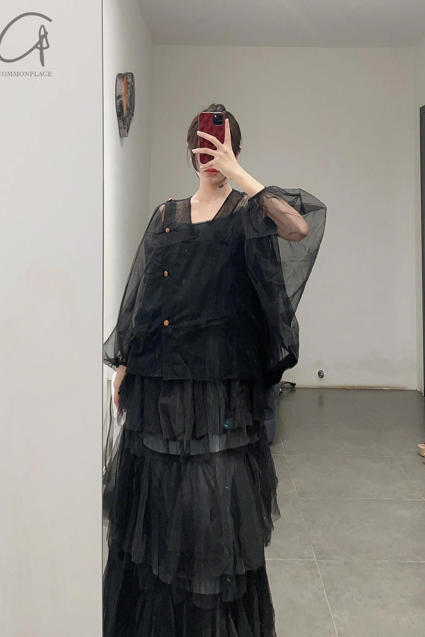 MUTEDANCE black mesh top MD22FW04 PM50 - Image 10
