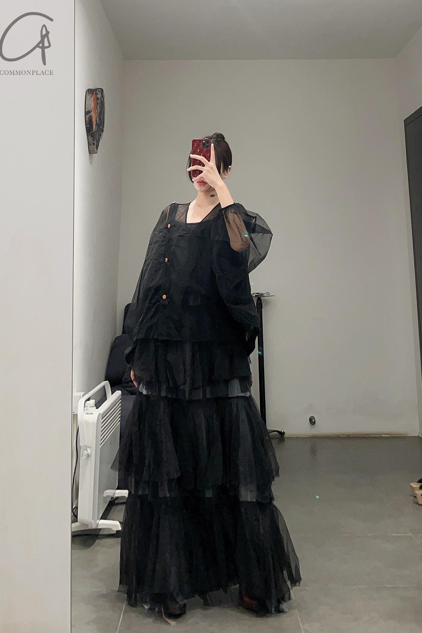 MUTEDANCE black mesh top MD22FW04 PM50 - Image 11