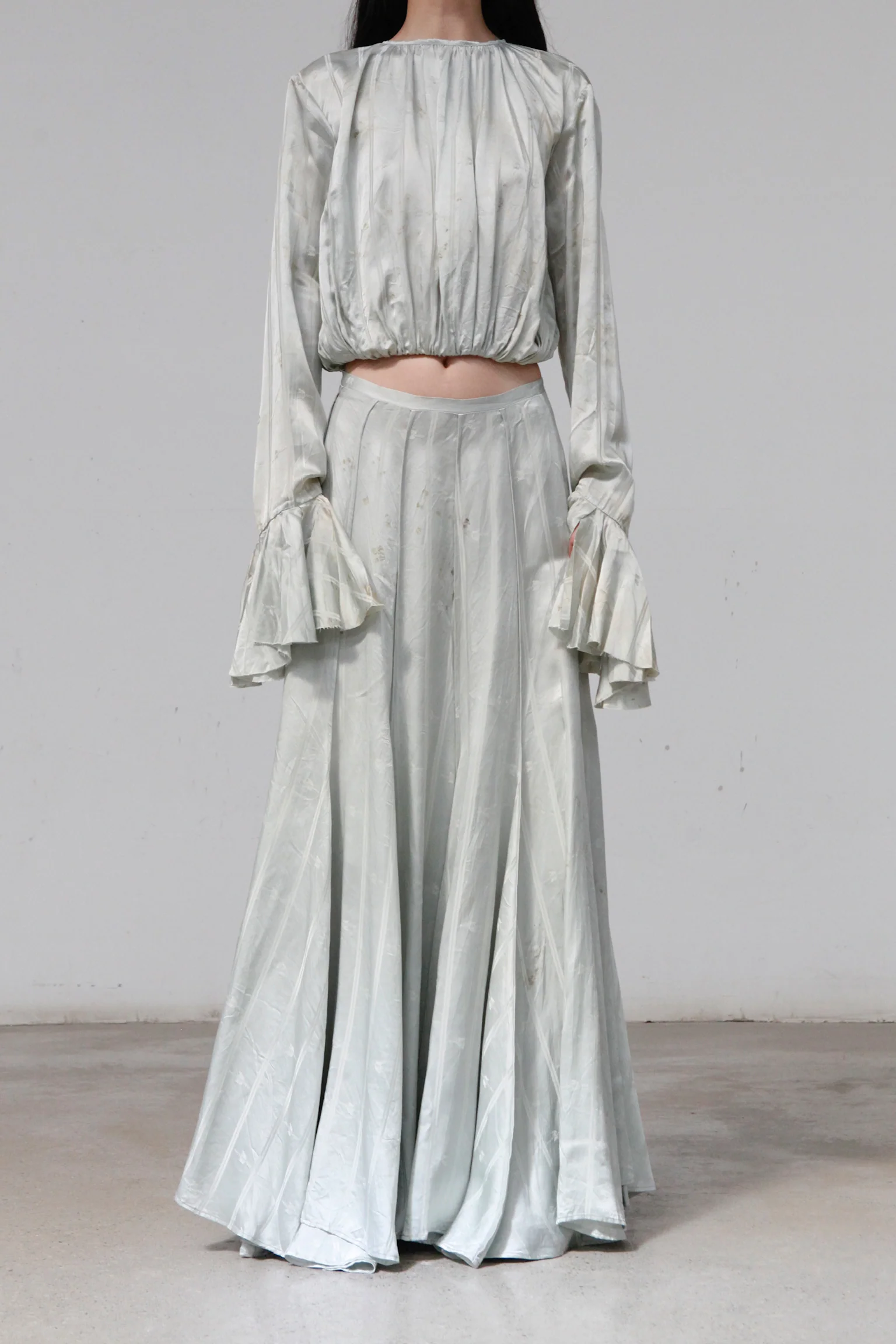 MUTEDANCE Blue Flower Dye Skirt MD23FW17 PM84 - Image 2