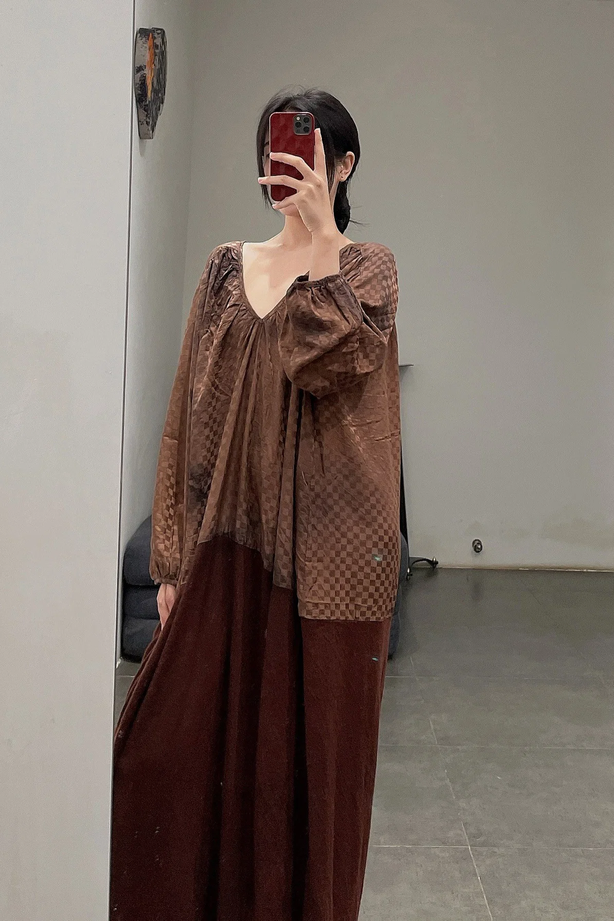 MUTEDANCE cashmere and silk stitching dress MD21FW35 - Image 26
