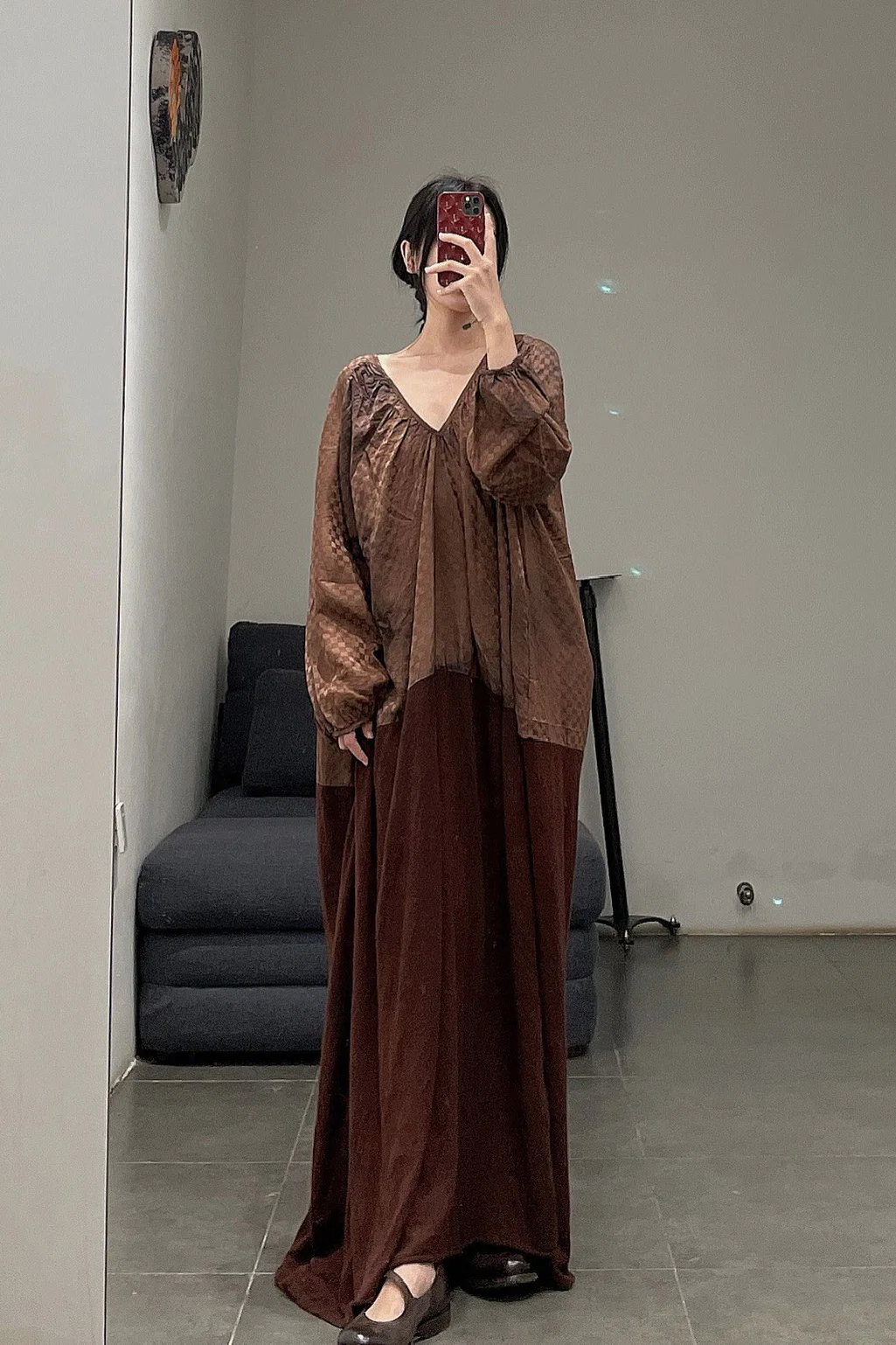 MUTEDANCE cashmere and silk stitching dress MD21FW35 - Image 29