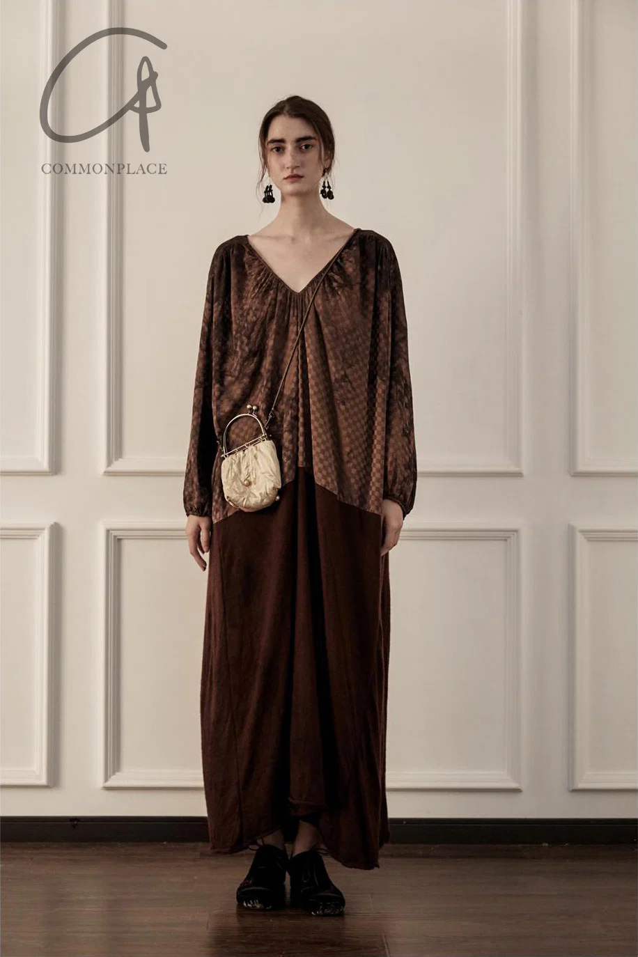 MUTEDANCE cashmere and silk stitching dress MD21FW35 - Image 7