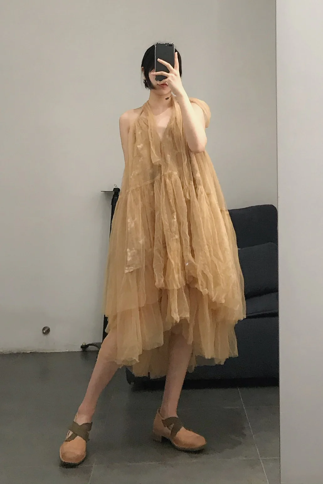 MUTEDANCE Double gauze-lined tethered slip dress MD20SS-KAL10 PM001 - Image 19